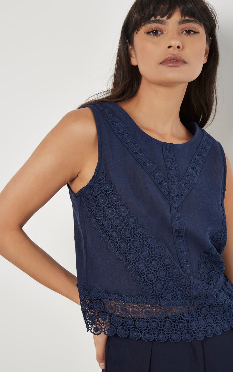 Apricot- Lace Bow Top - Blouses & Tops