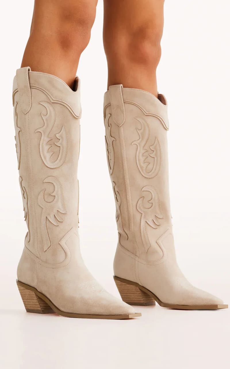 Billini Tulie Suede Western Boots floc boutique