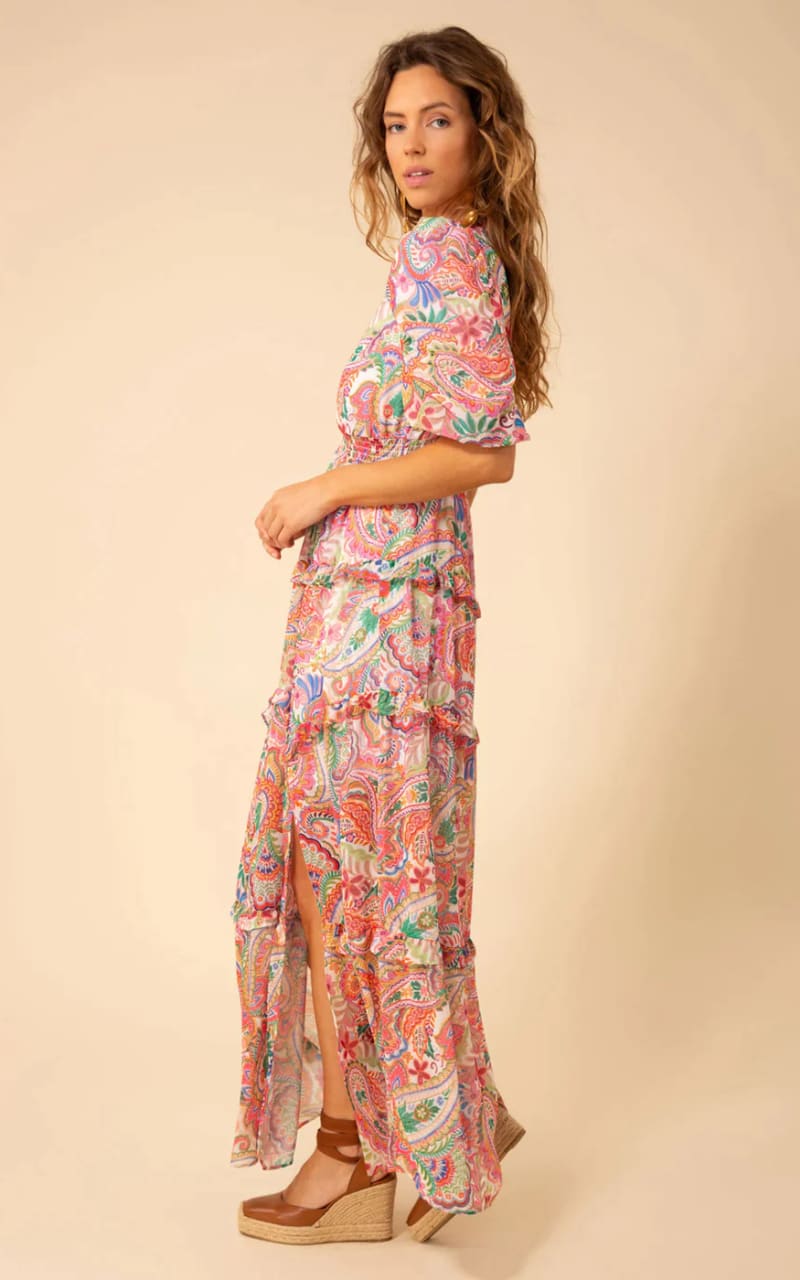 Hale Bob Rosalie Maxi Dress floc boutique