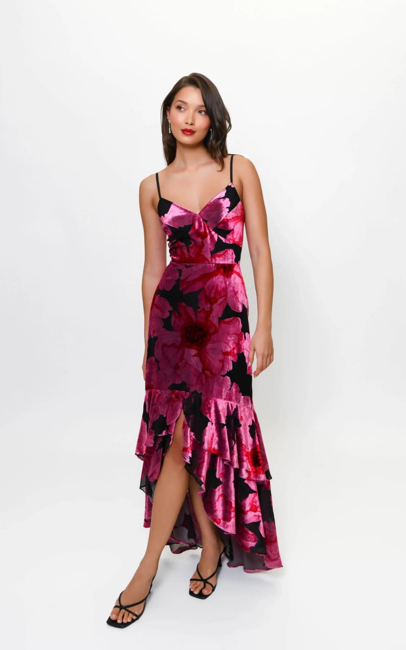 Skirt Hutch High Low Dress Hutch Royce Tiered-Hem Dress Floc