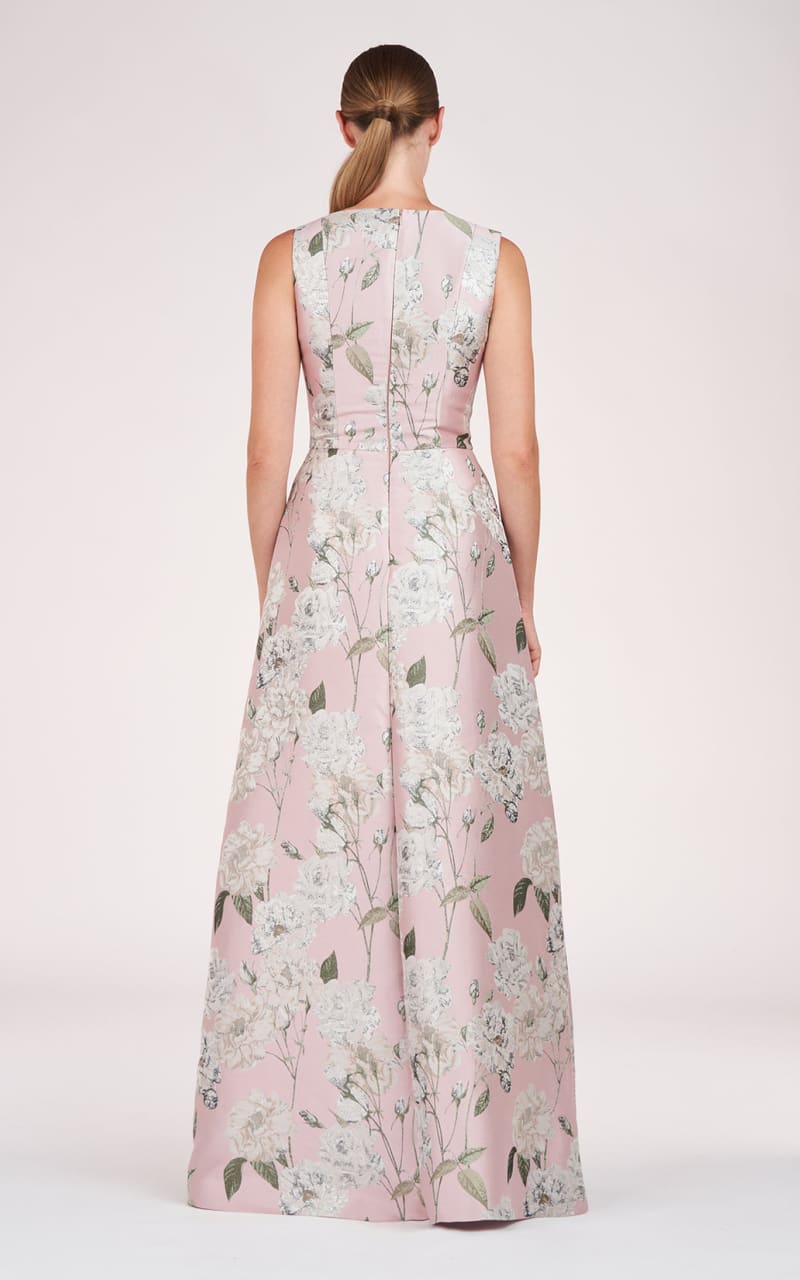 Kay Unger Bennet Walk-Thru Jumpsuit floc boutique