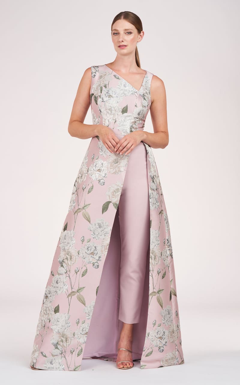 Kay Unger Bennet Walk-Thru Jumpsuit floc boutique