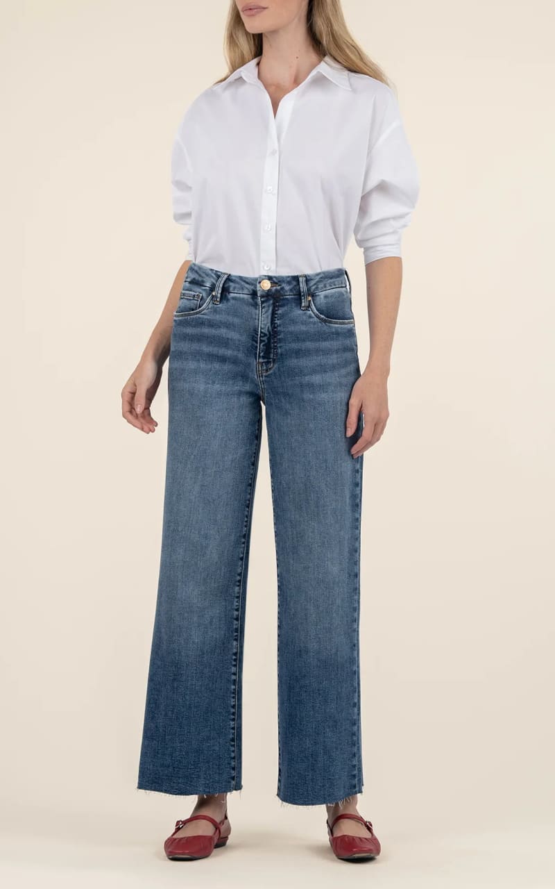 (取寄) カット フロム ザ クロス レディース メグ - リネン ワイド レッグ パンツ KUT from the Kloth women Meg - Linen Wide Leg Pants Soft Orchid KUT From The Kloth- Meg High Rise Wide Leg Long in Family | floc