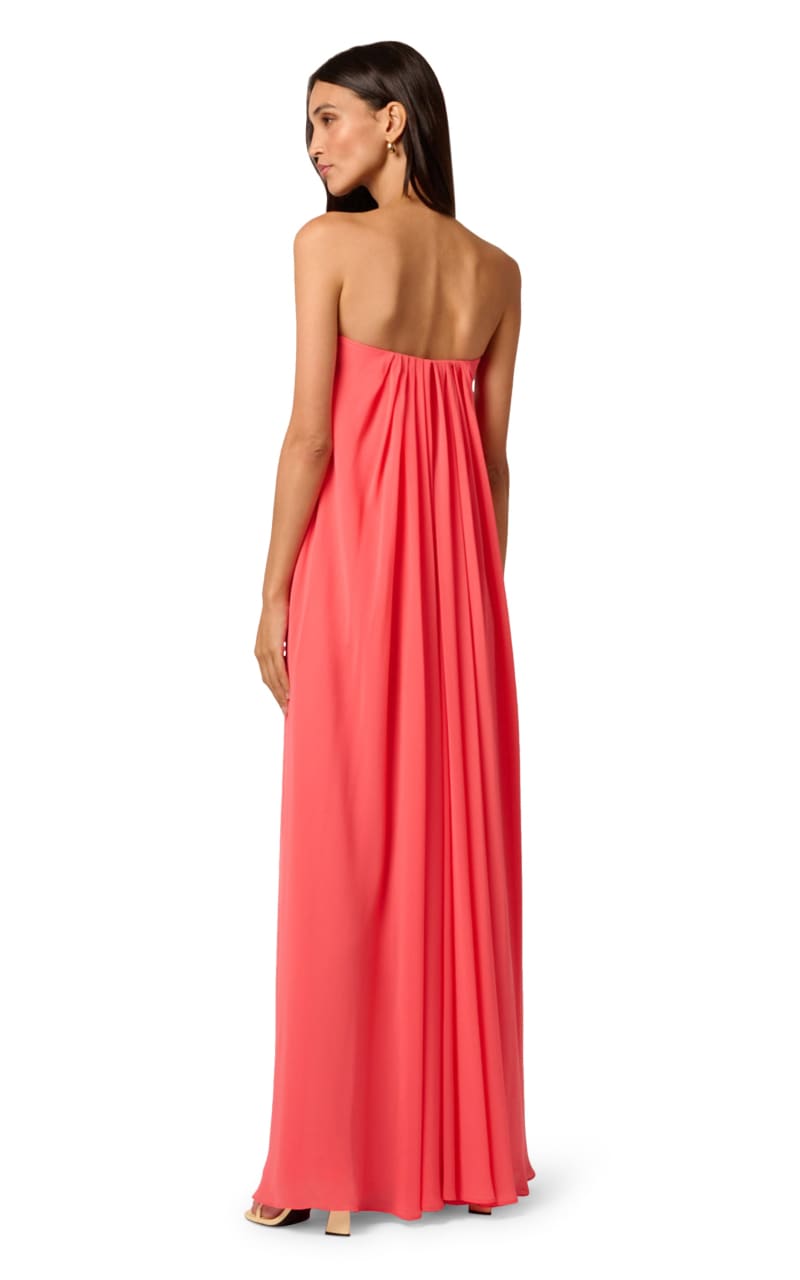 Liv Foster- Brooke Chiffon Long Dress in Coral Crocus | floc boutique