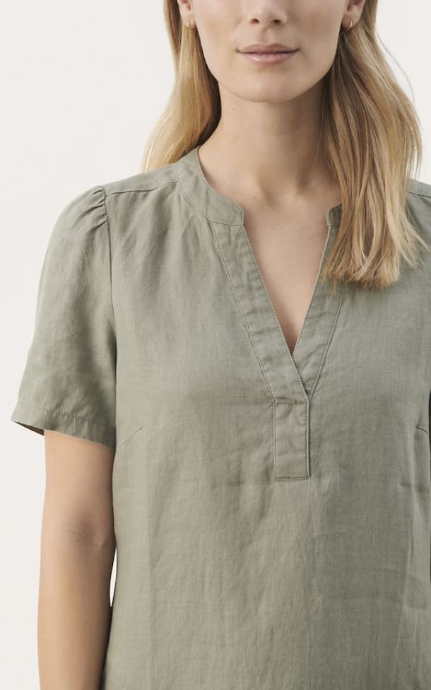 Vestido Part Two Paulinepw Para Mujer - Corte Relajado, Largo Por Encima De La Rodilla, Estilo Casual Y Cómodo