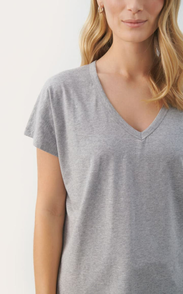 Part Two- Evenye T-Shirt - Grey / XS - Shirts & Tops