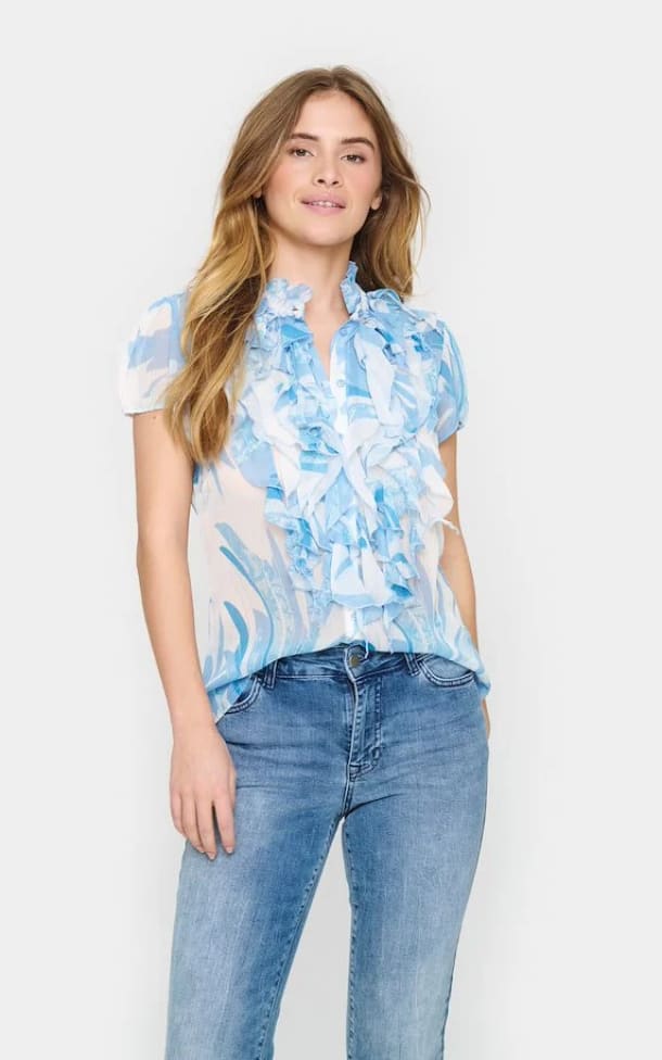 Saint Tropez Lilja Ruffle Blouse floc boutique