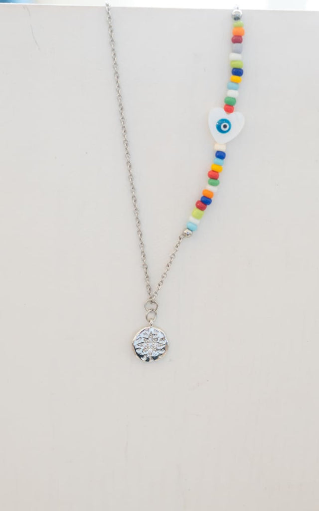 Twisted Baubles - Evil Eye and Star Charm Necklace - jewelry