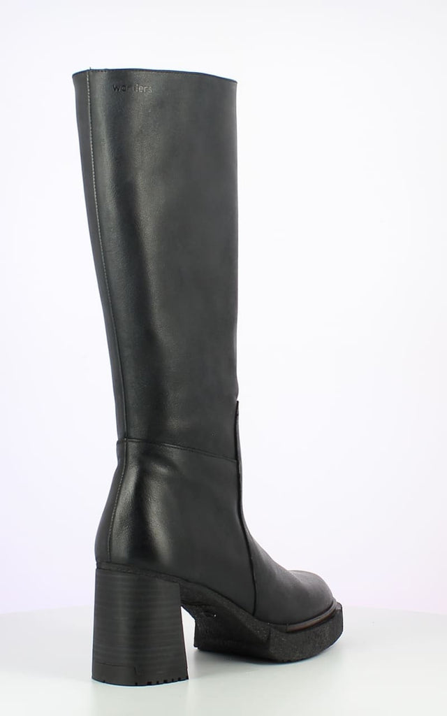 Wonders- Verona Tall Boot in Black - footwear