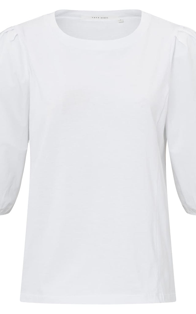 Yaya - Jersey Top with Woven Sleeves