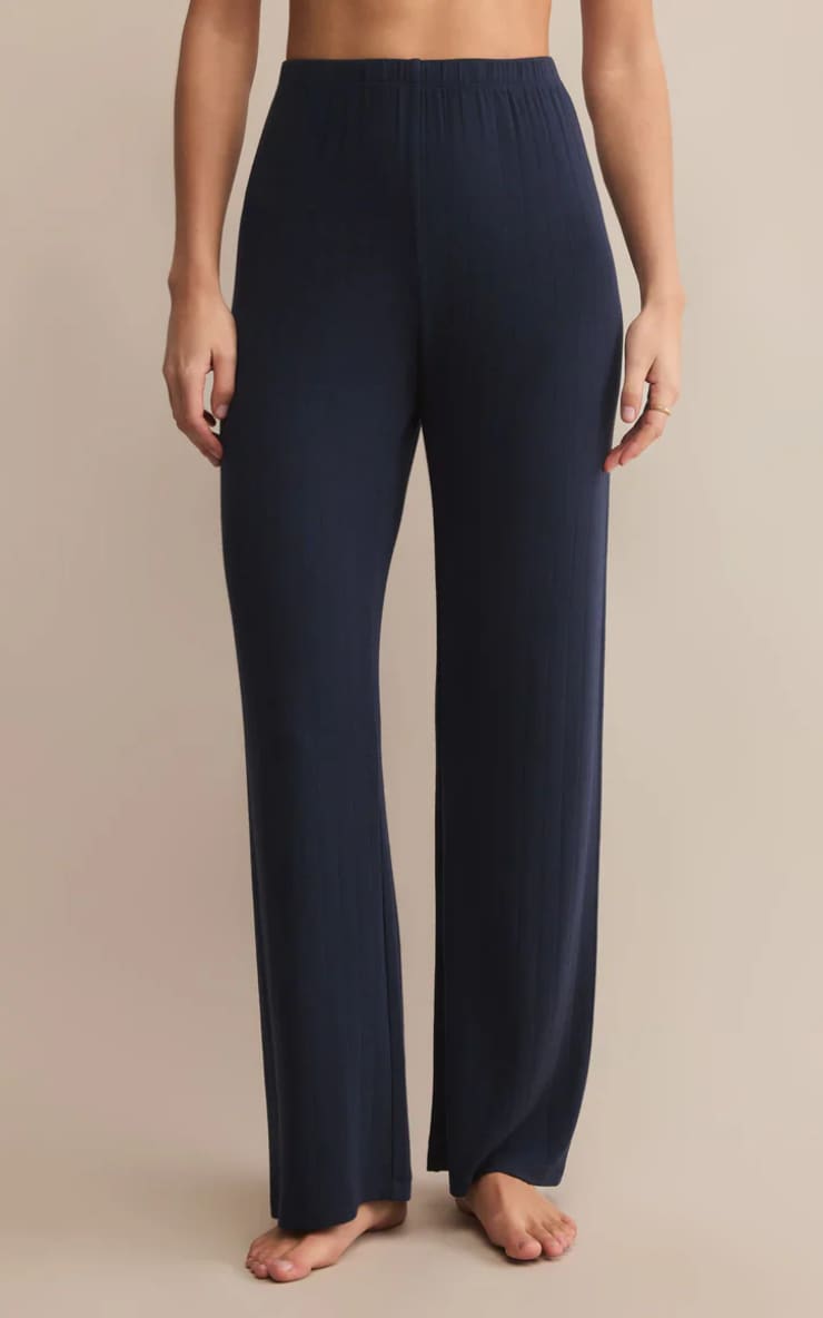 Z SUPPLY- Classique Rib Pant in Eclipse floc boutique