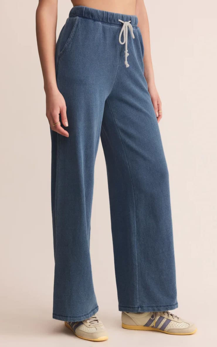Z SUPPLY- Hunter Knit Denim Pant in Vintage Indigo | floc boutique