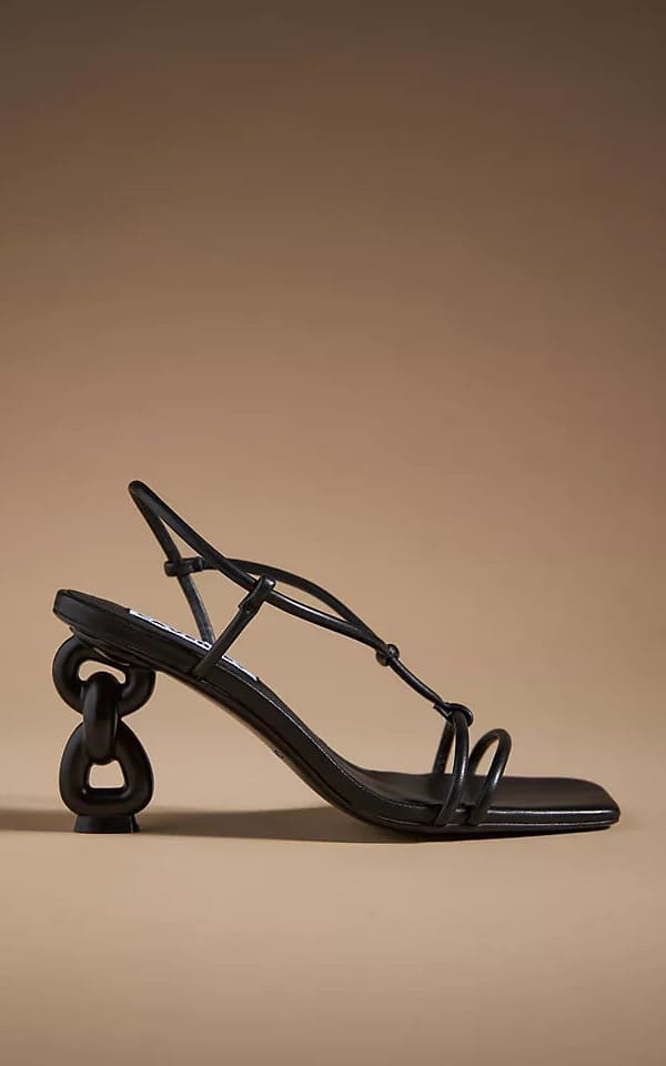 Caverley - Coco Knotted Strappy Chain Heels - footwear