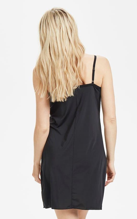 Saint Tropez - Nena Adjustable Strap Slip Dress In Black - 
