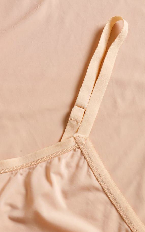 Saint Tropez - Nena Adjustable Strap Slip Dress In Nude - 