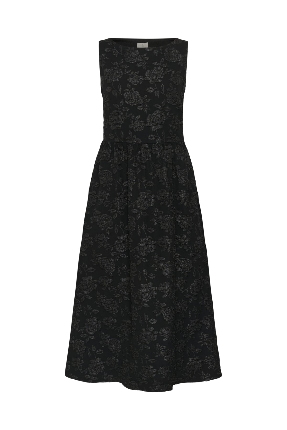Kaffe- Corbina Midi Dress in Deep Black