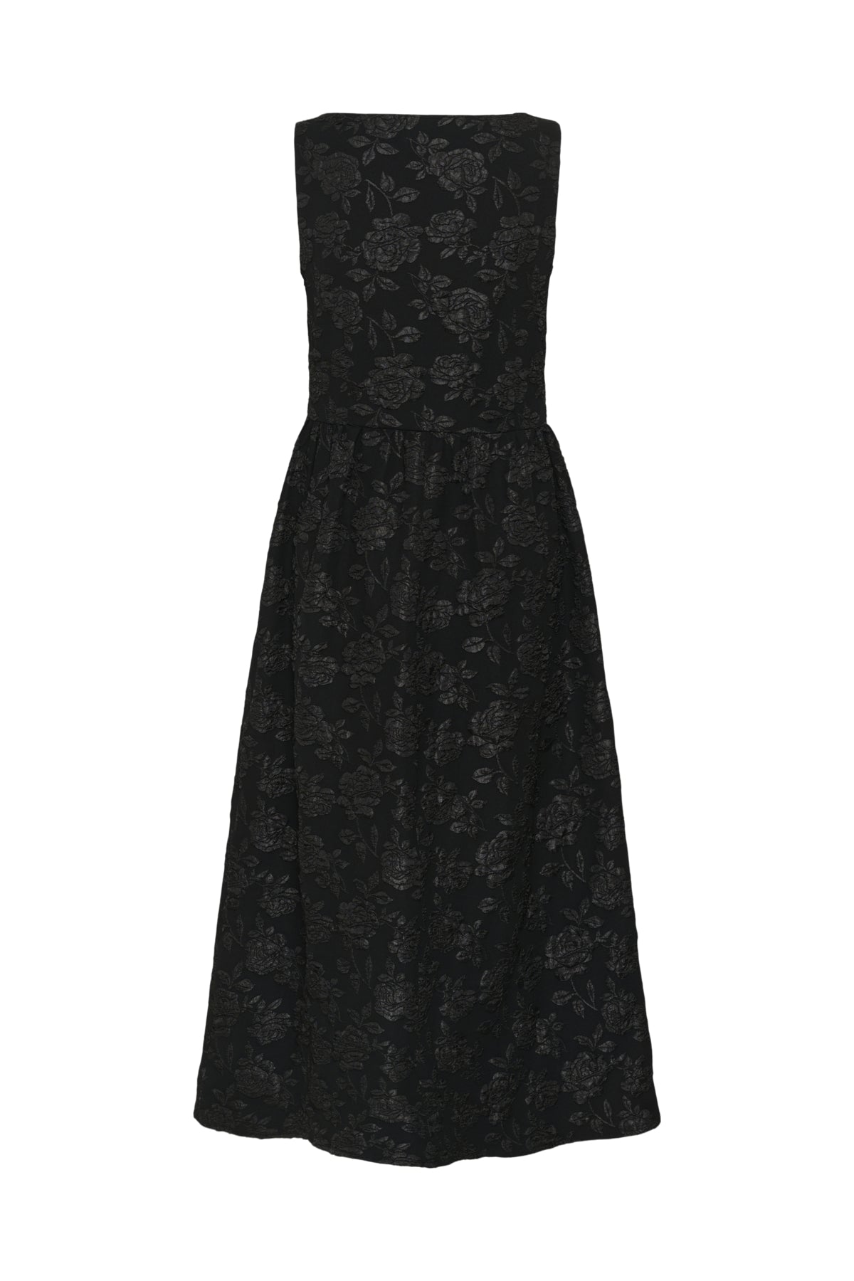 Kaffe- Corbina Midi Dress in Deep Black