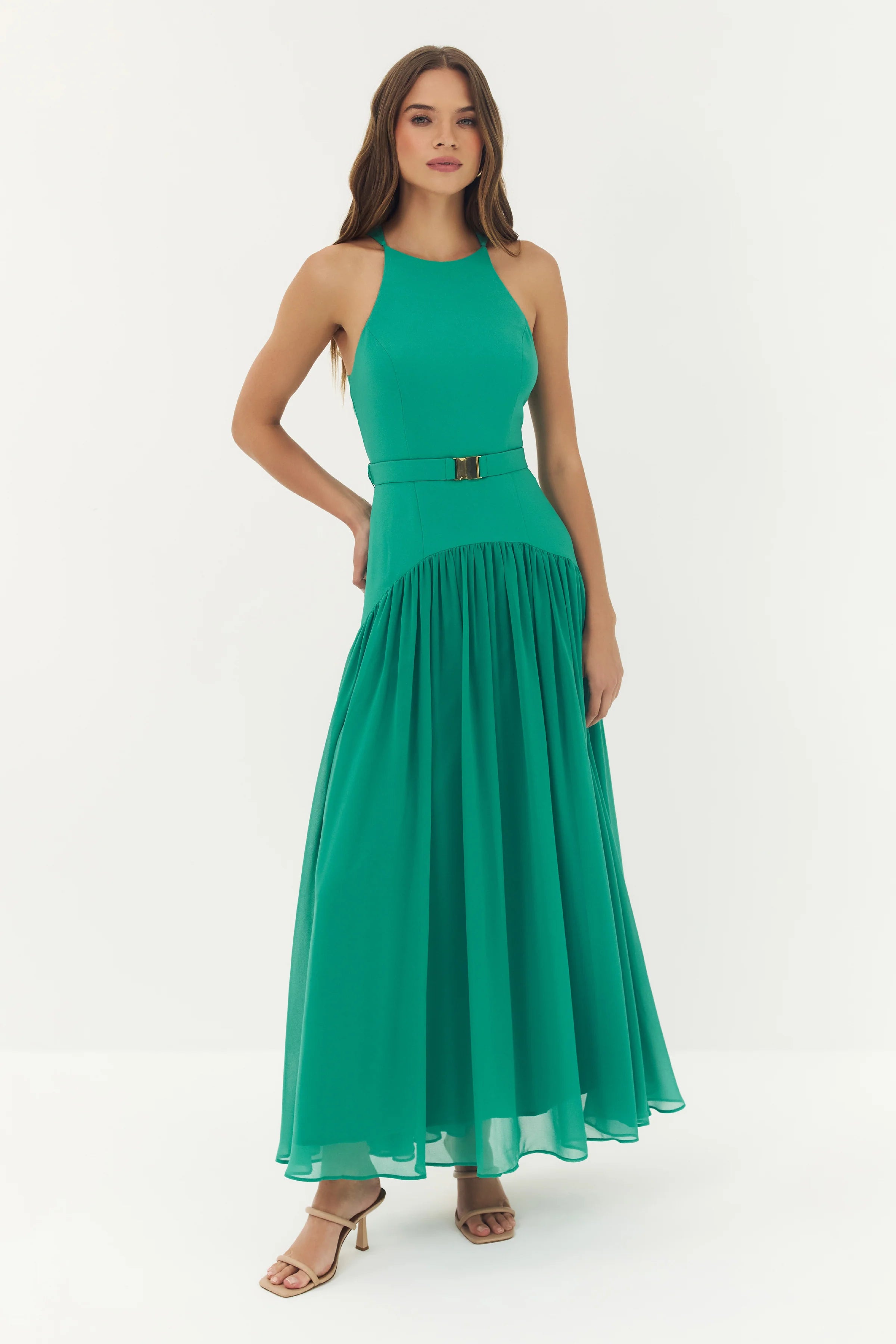 Hutch - Abbey Maxi Dress in Green
