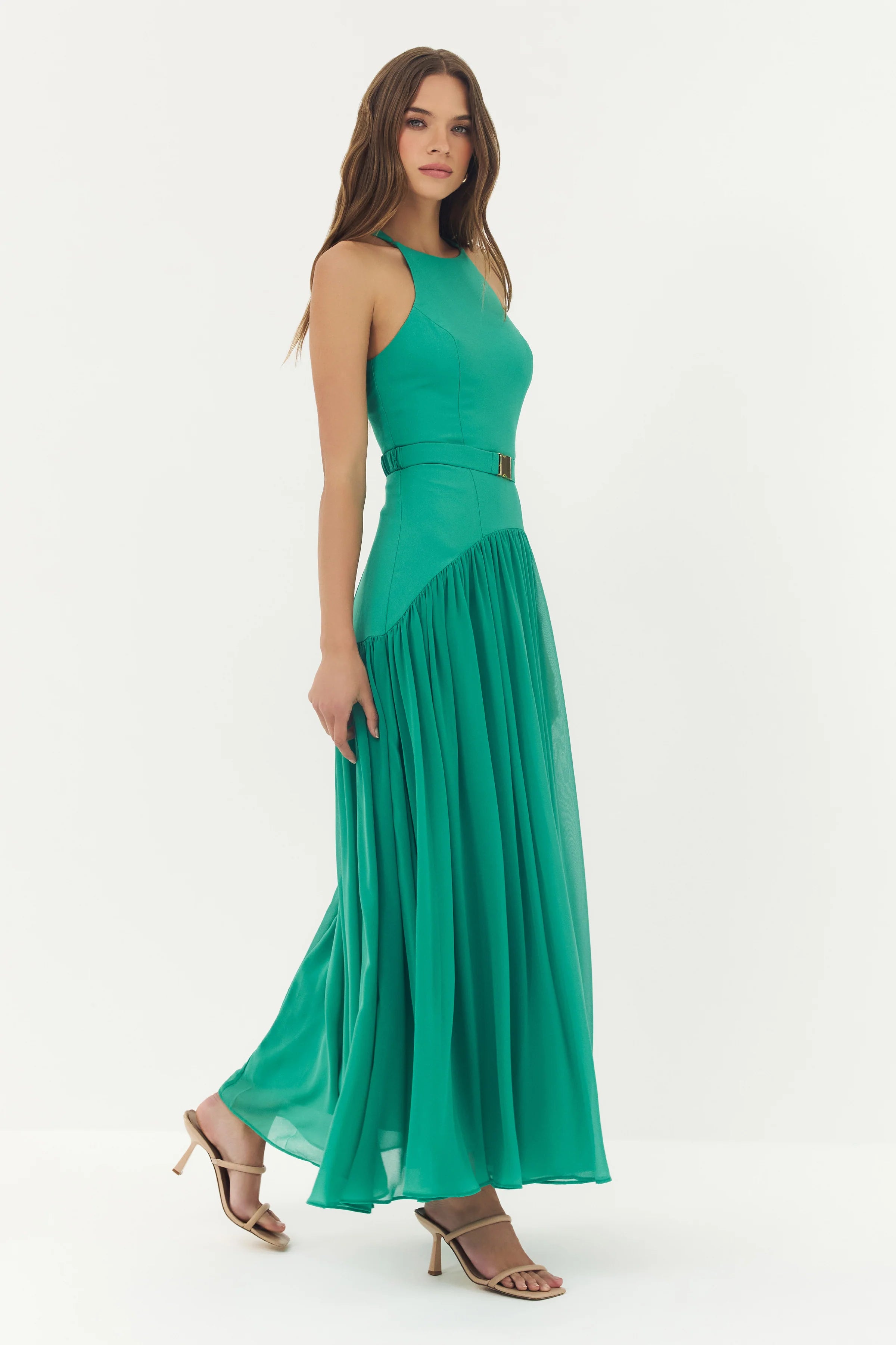 Hutch - Abbey Maxi Dress in Green