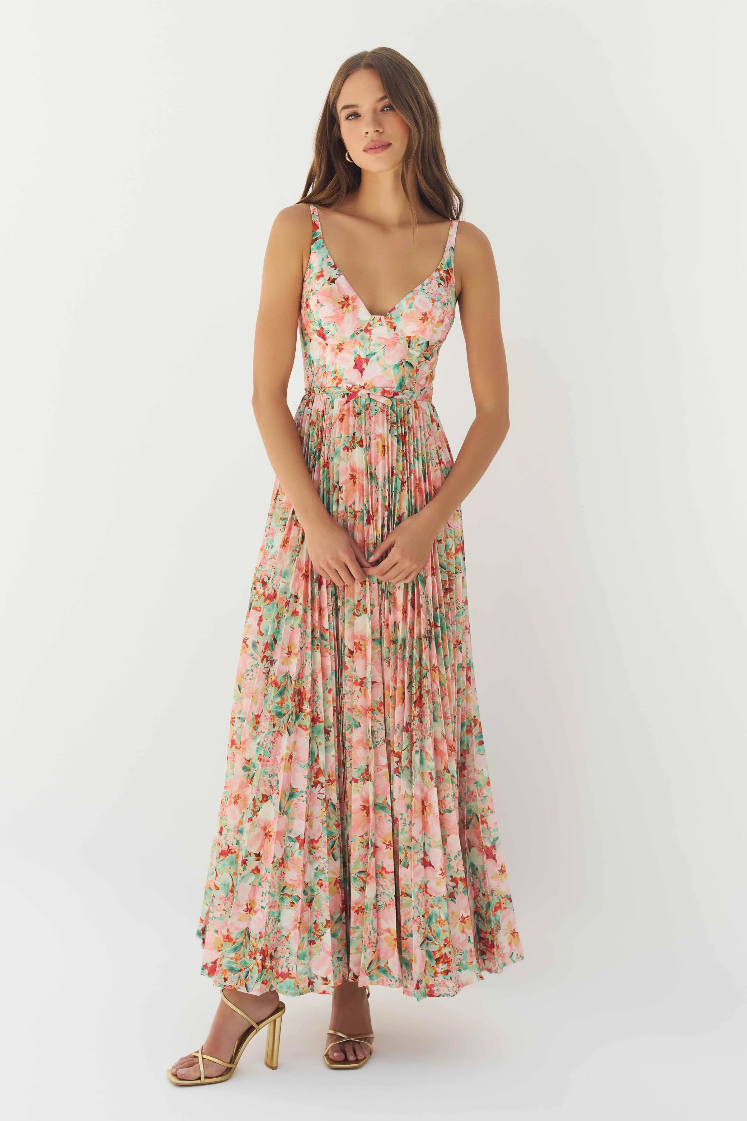 Hutch - Kylan Maxi Dress in Multi Azalea Garden