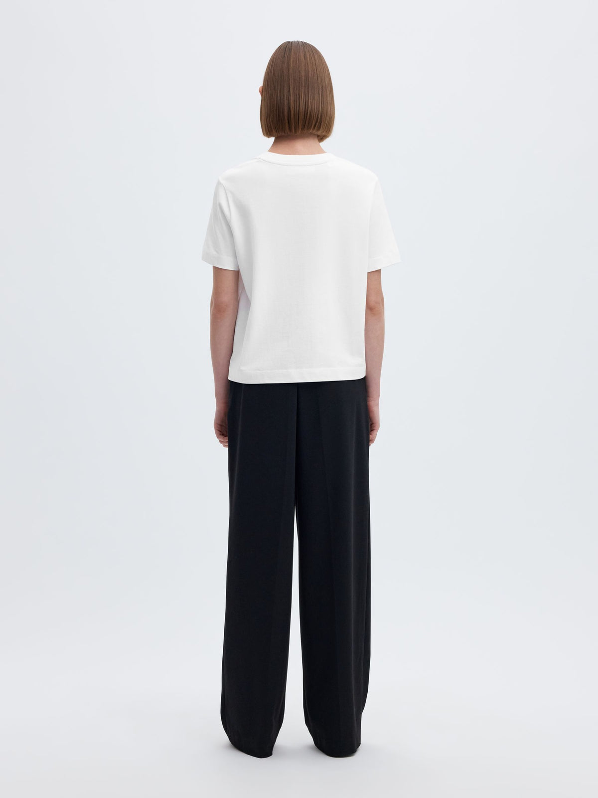 Selected- Essential Boxy Tee in Bright White