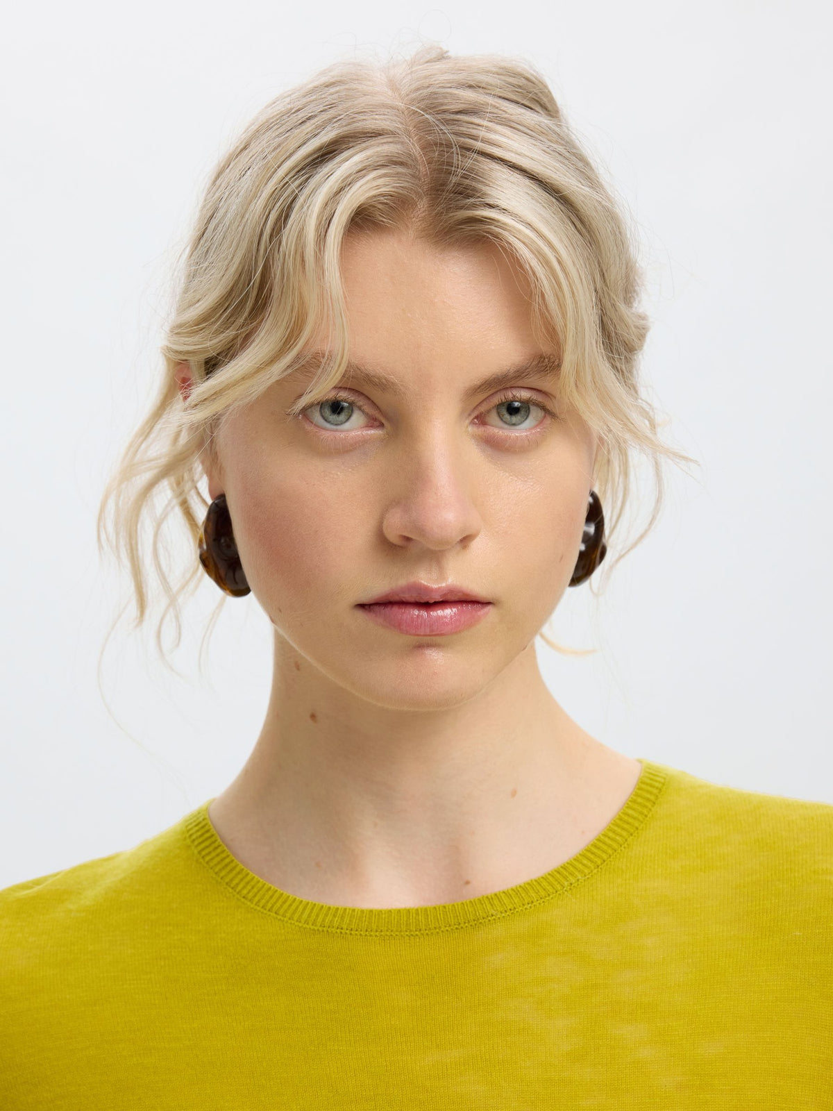 Selected- Vendy Merino Wool Pullover in Avocado Oil