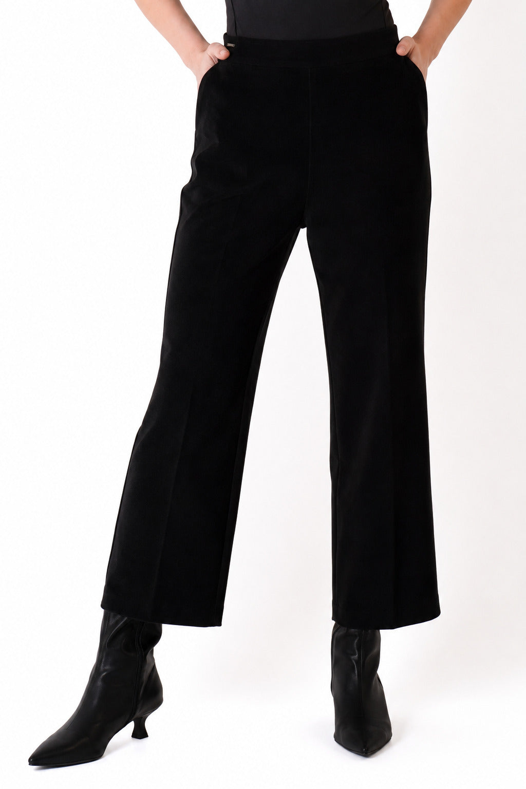 Lisette- Jolie Crepe Wide Leg Pant with Pockets