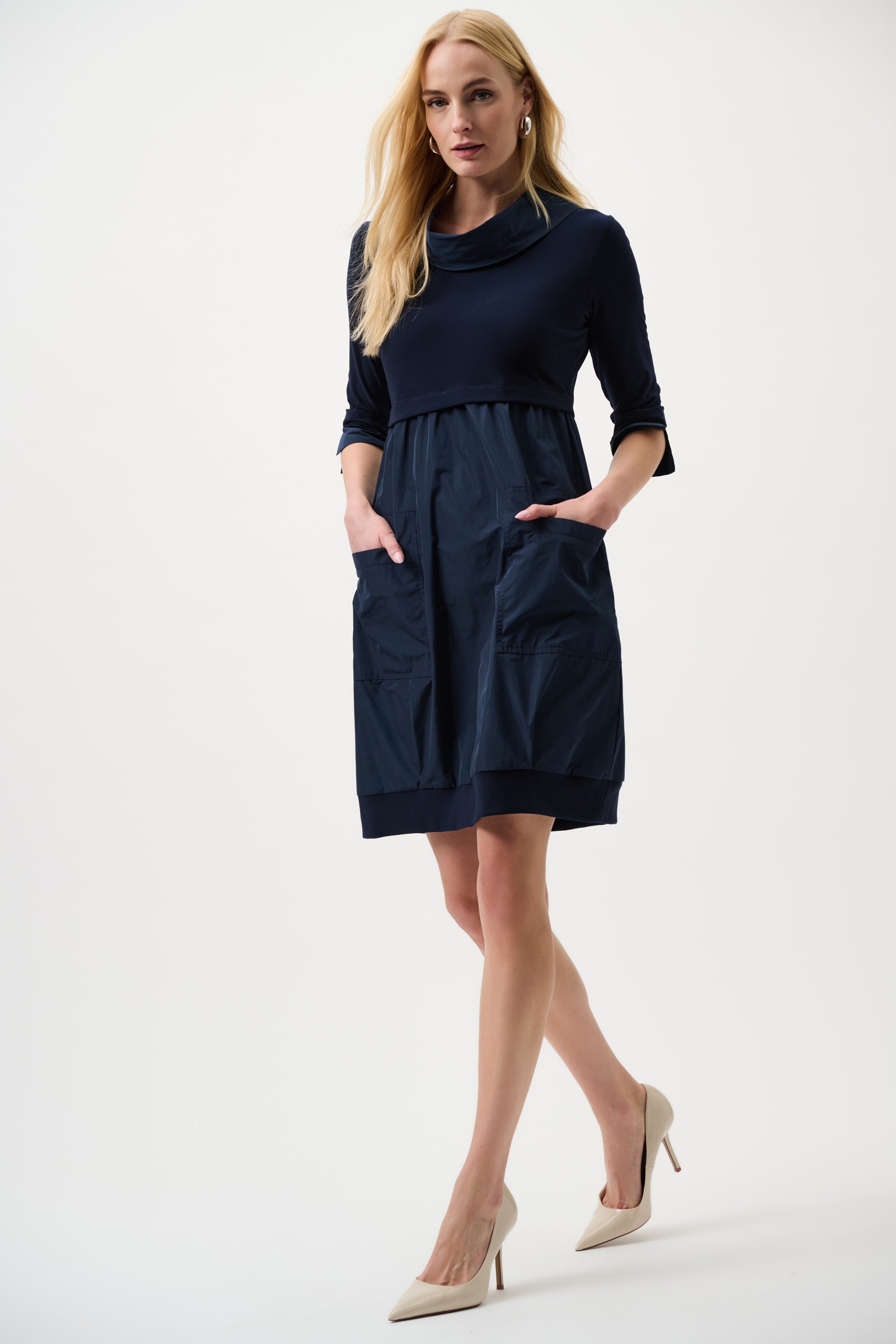 Joseph Ribkoff- Cocoon Mini Dress in Midnight Blue