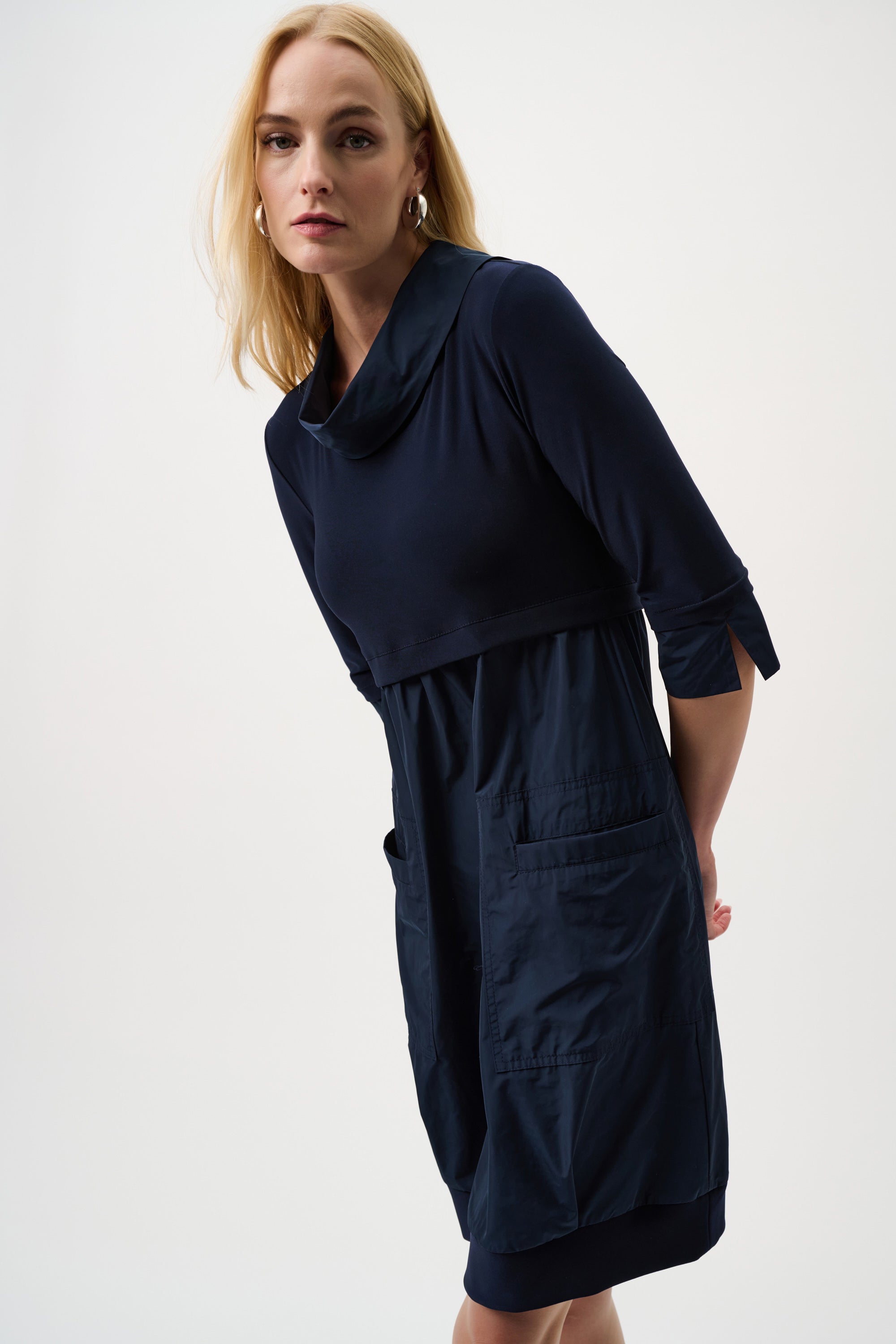 Joseph Ribkoff- Cocoon Mini Dress in Midnight Blue