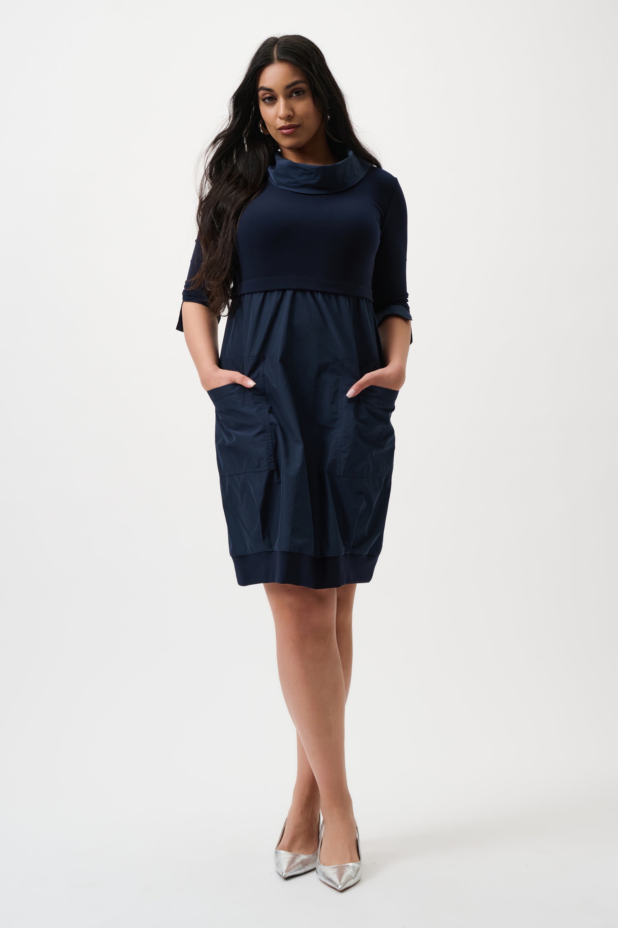 Joseph Ribkoff- Cocoon Mini Dress in Midnight Blue
