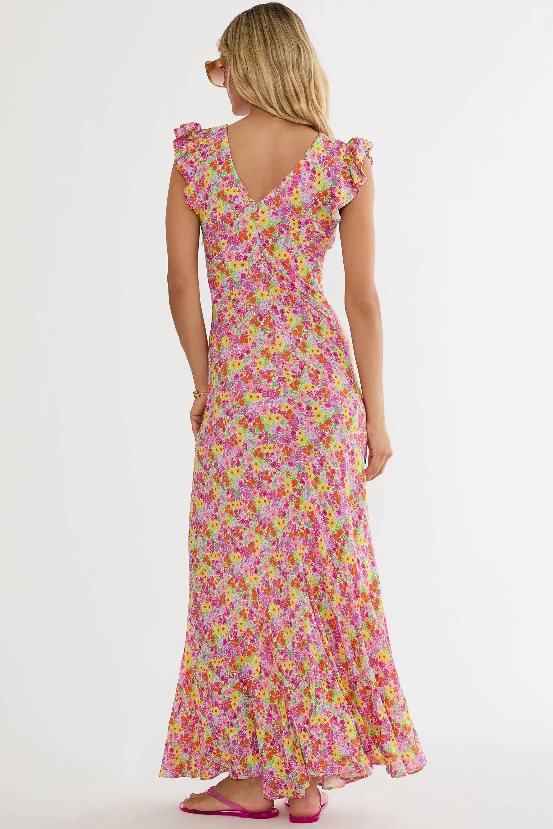 Beach Riot- Elodie Dress in Neon Bouquet