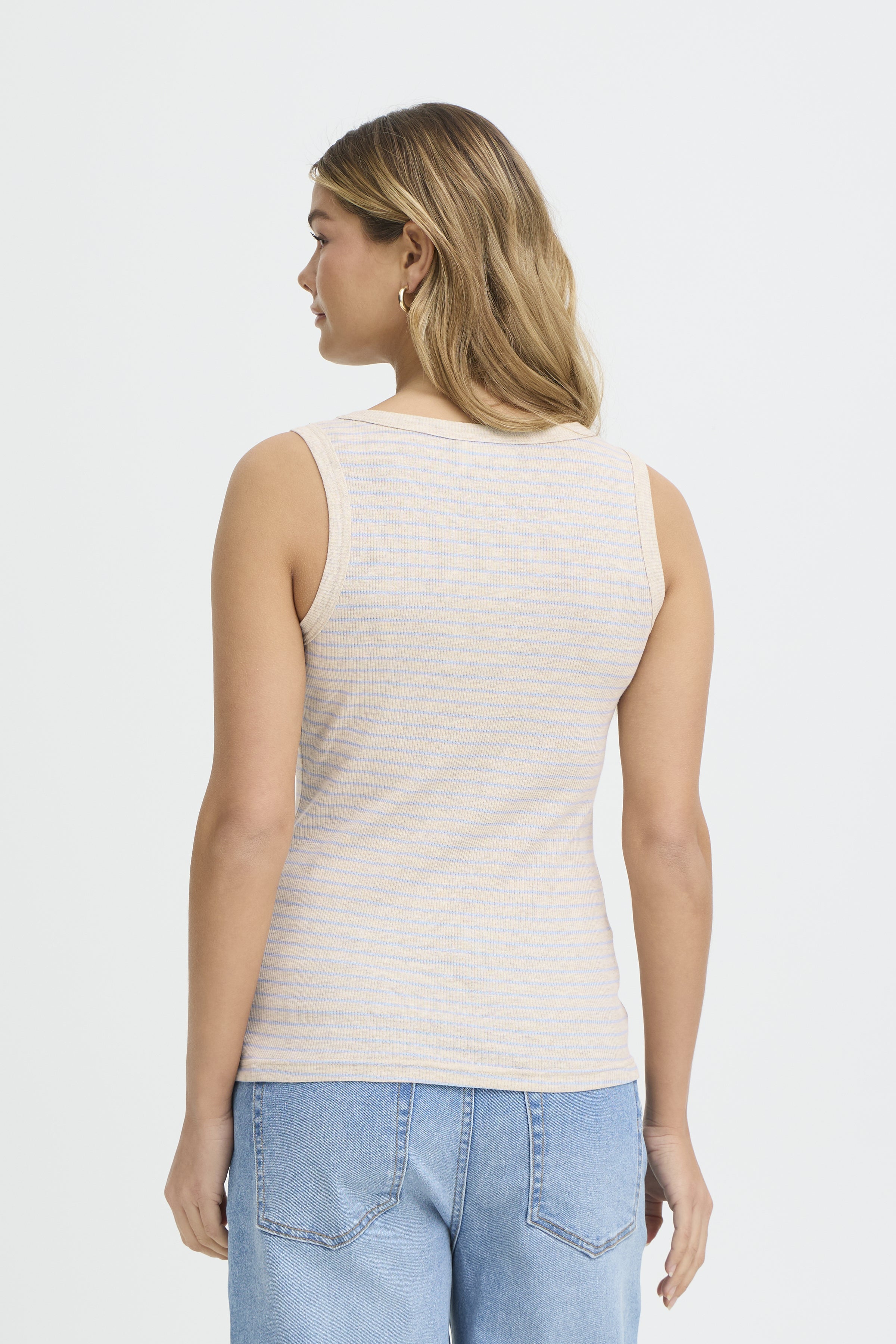 Fransa- Hozana Stripe Tank in Hydrangea
