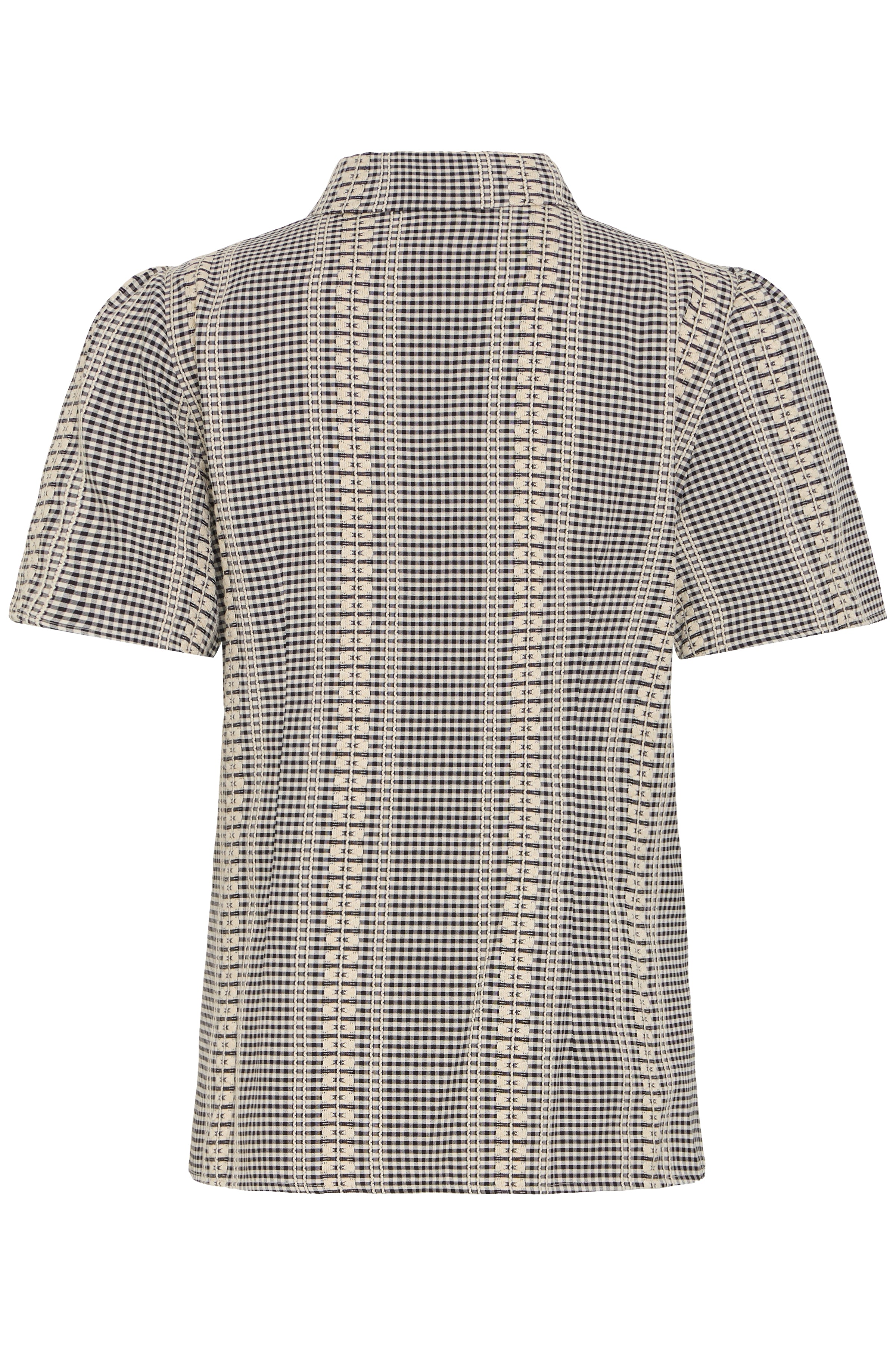 Fransa- Bronwen Blouse in Black Check