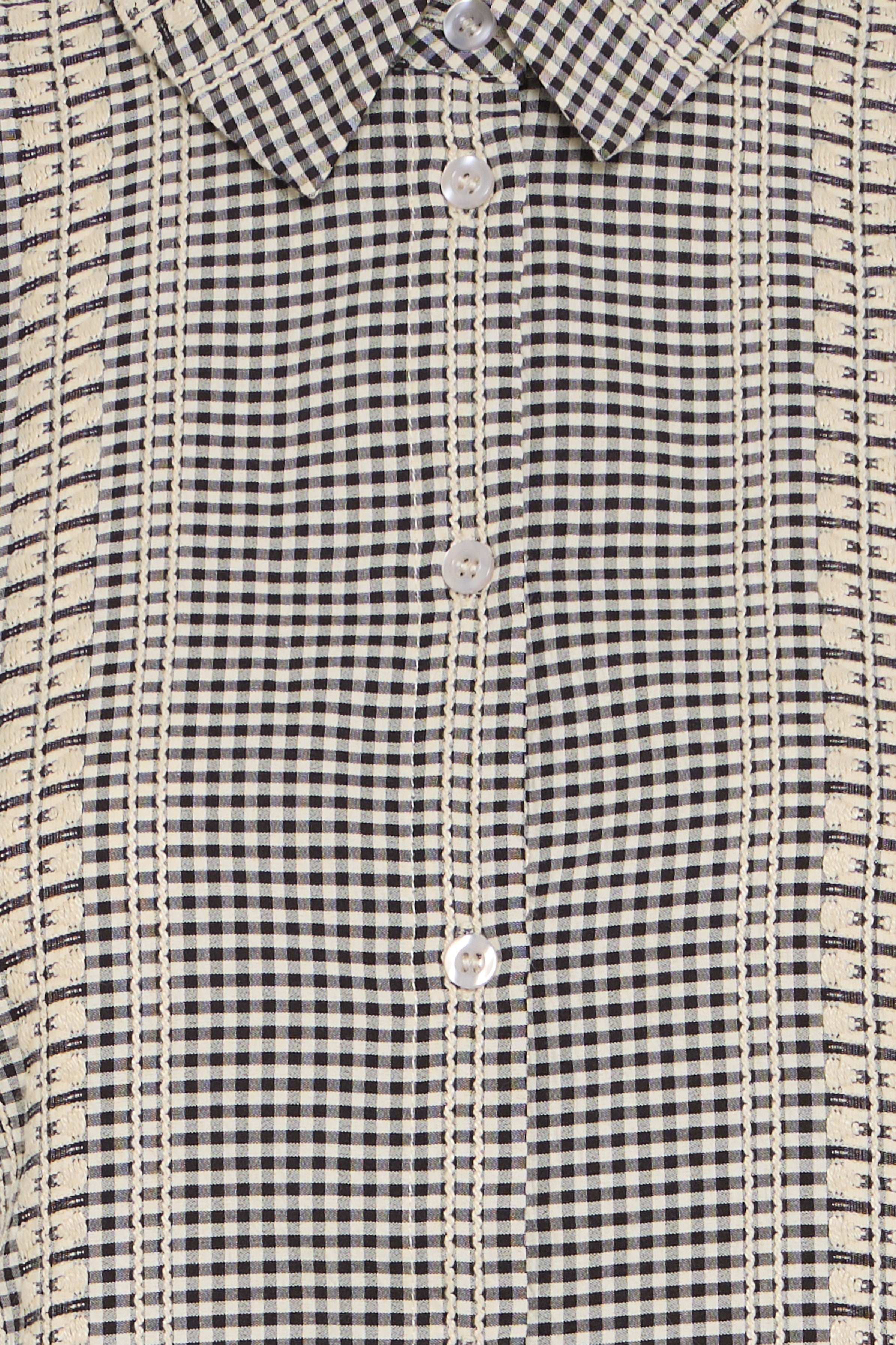 Fransa- Bronwen Blouse in Black Check