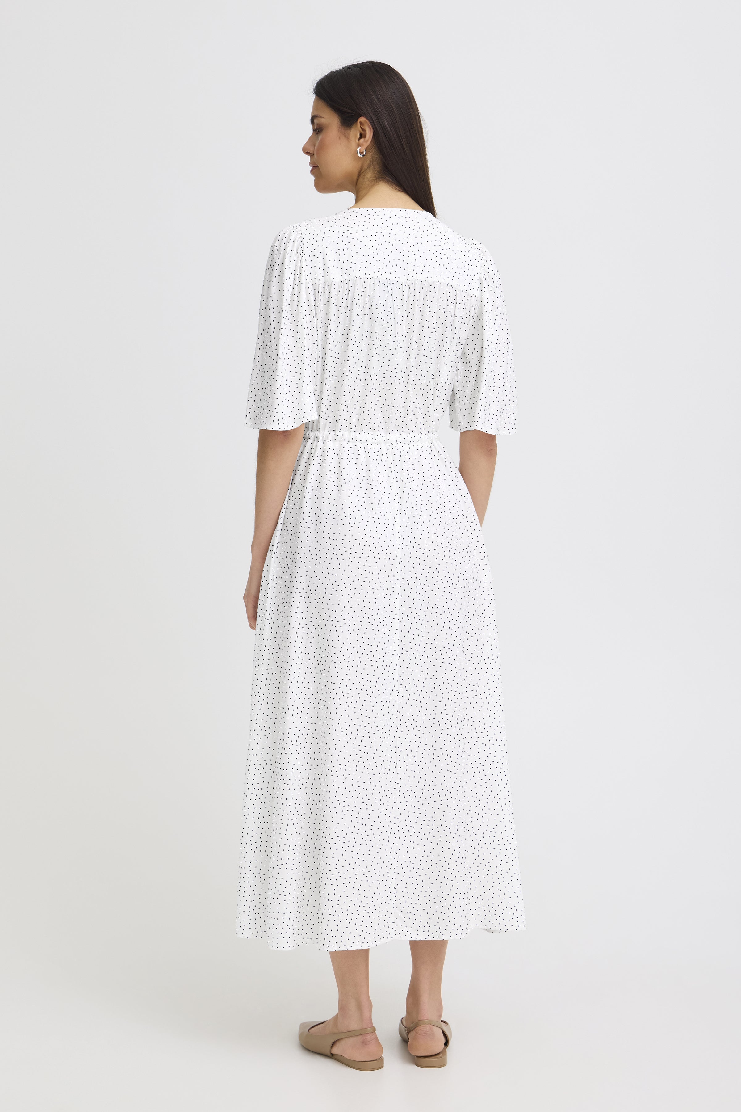 Fransa- Laya Dress in Black Dot