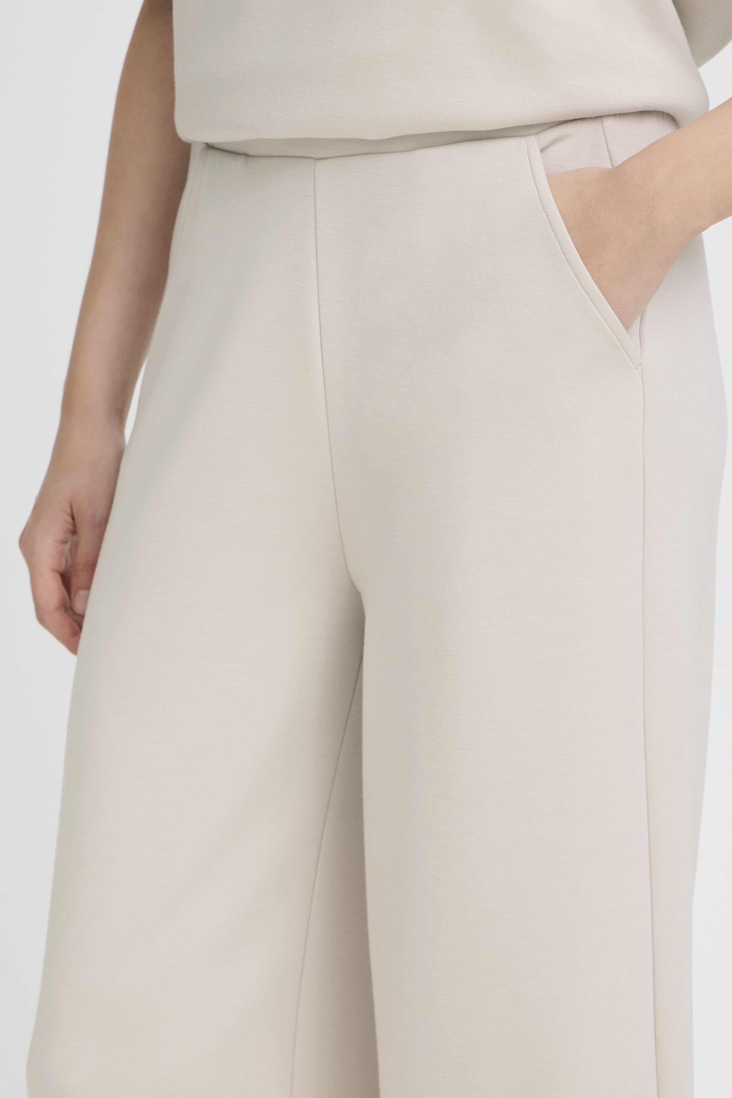 Fransa- Aurora Pants in Gray Morning
