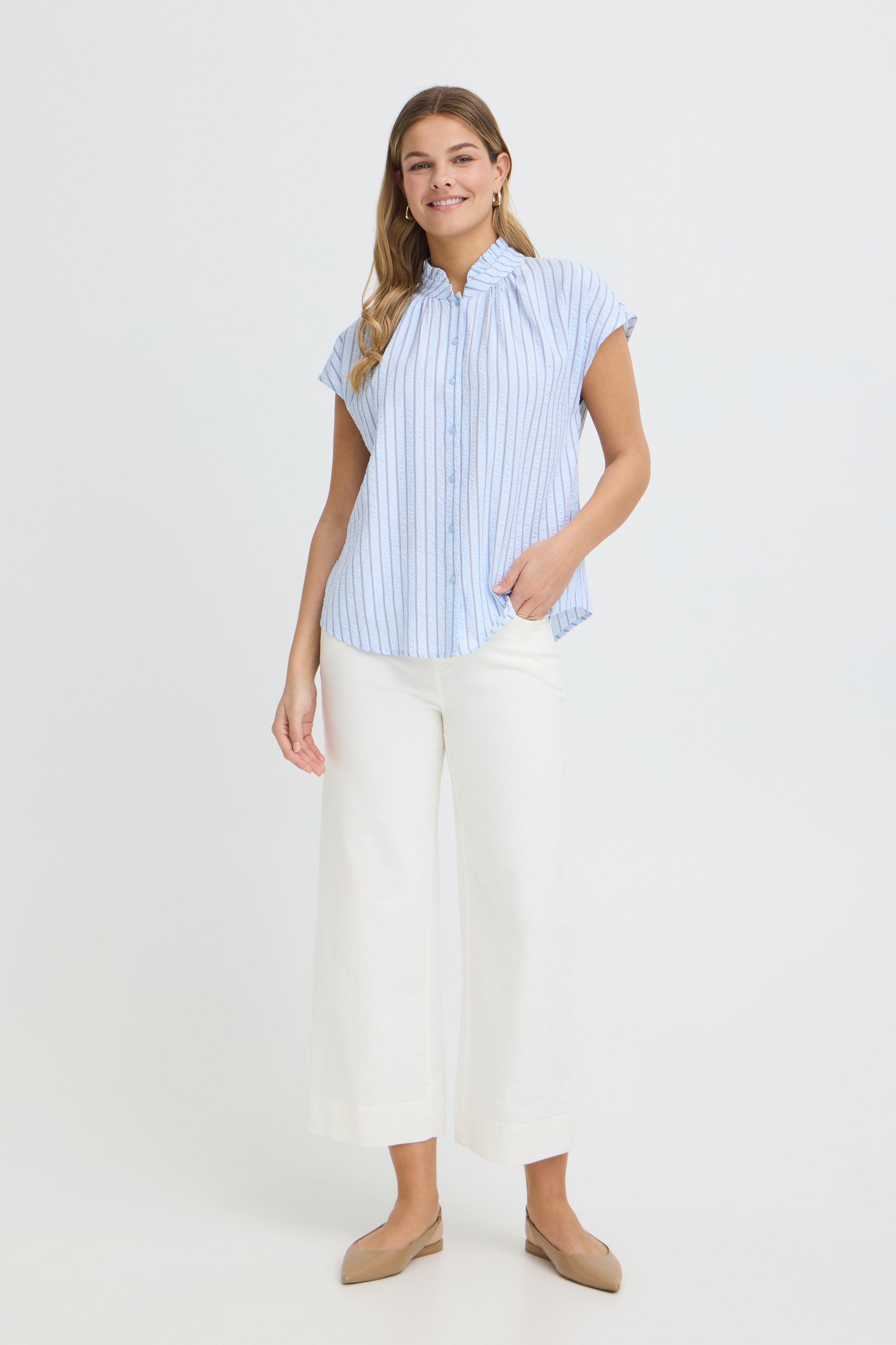Fransa- Starla Stripe Blouse