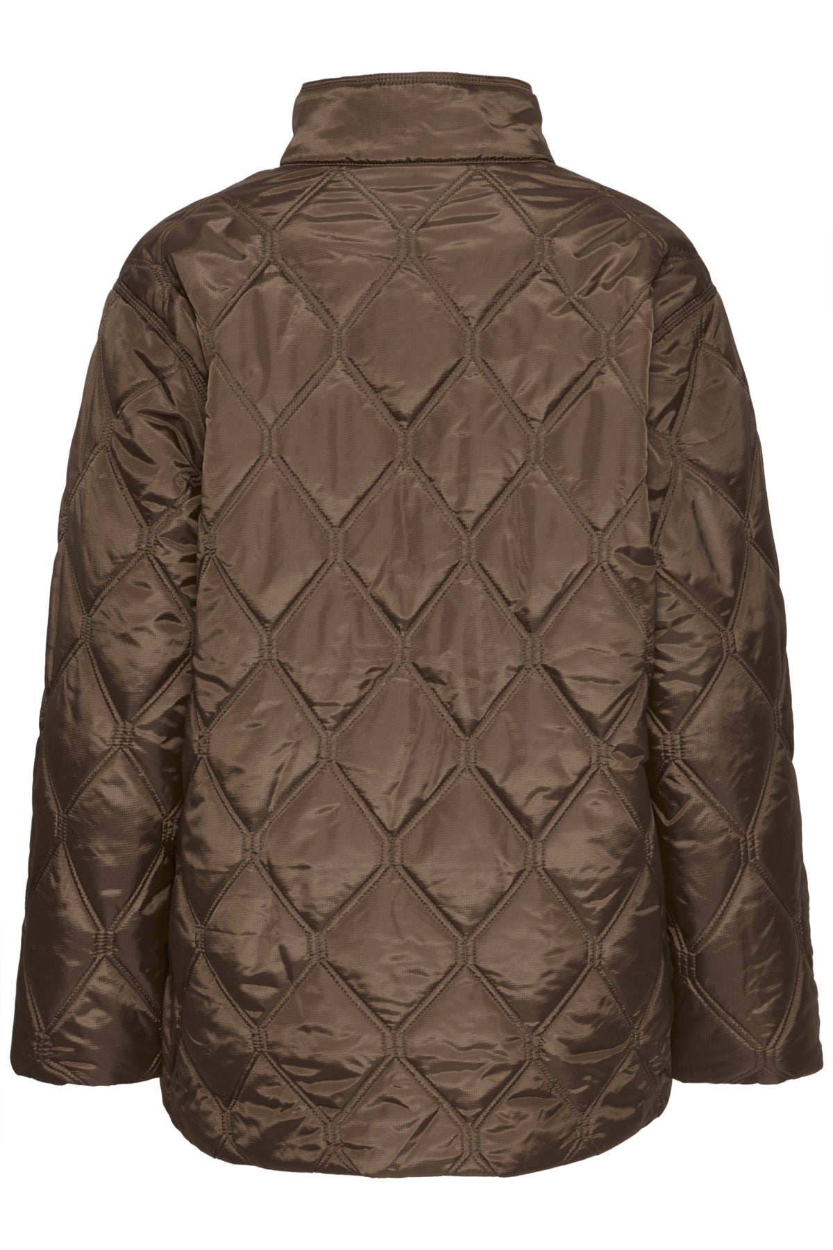 Fransa- Agate Quilted Jacket in Rain Drum