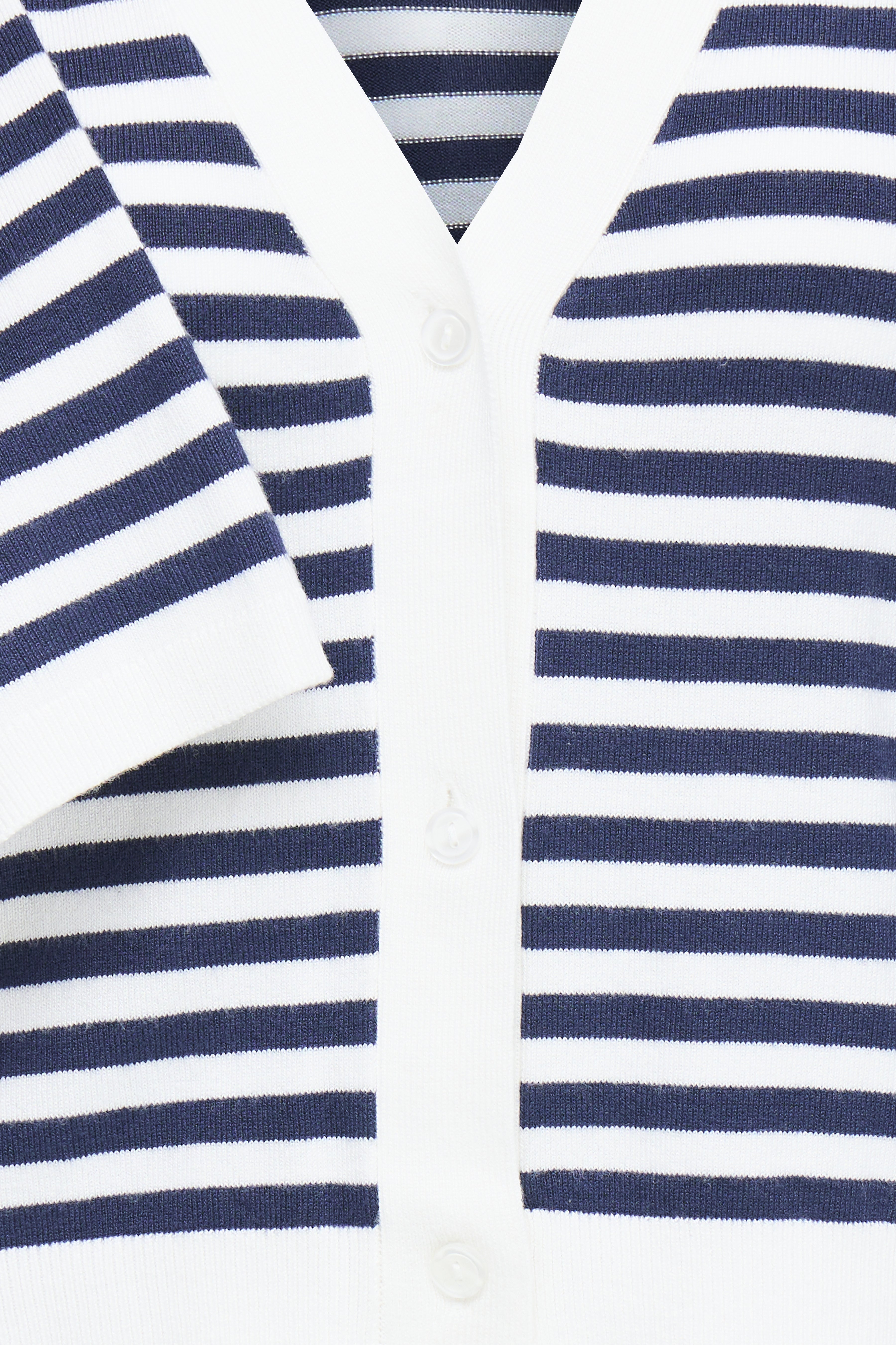 Fransa- Mary Cardigan in Navy Stripe