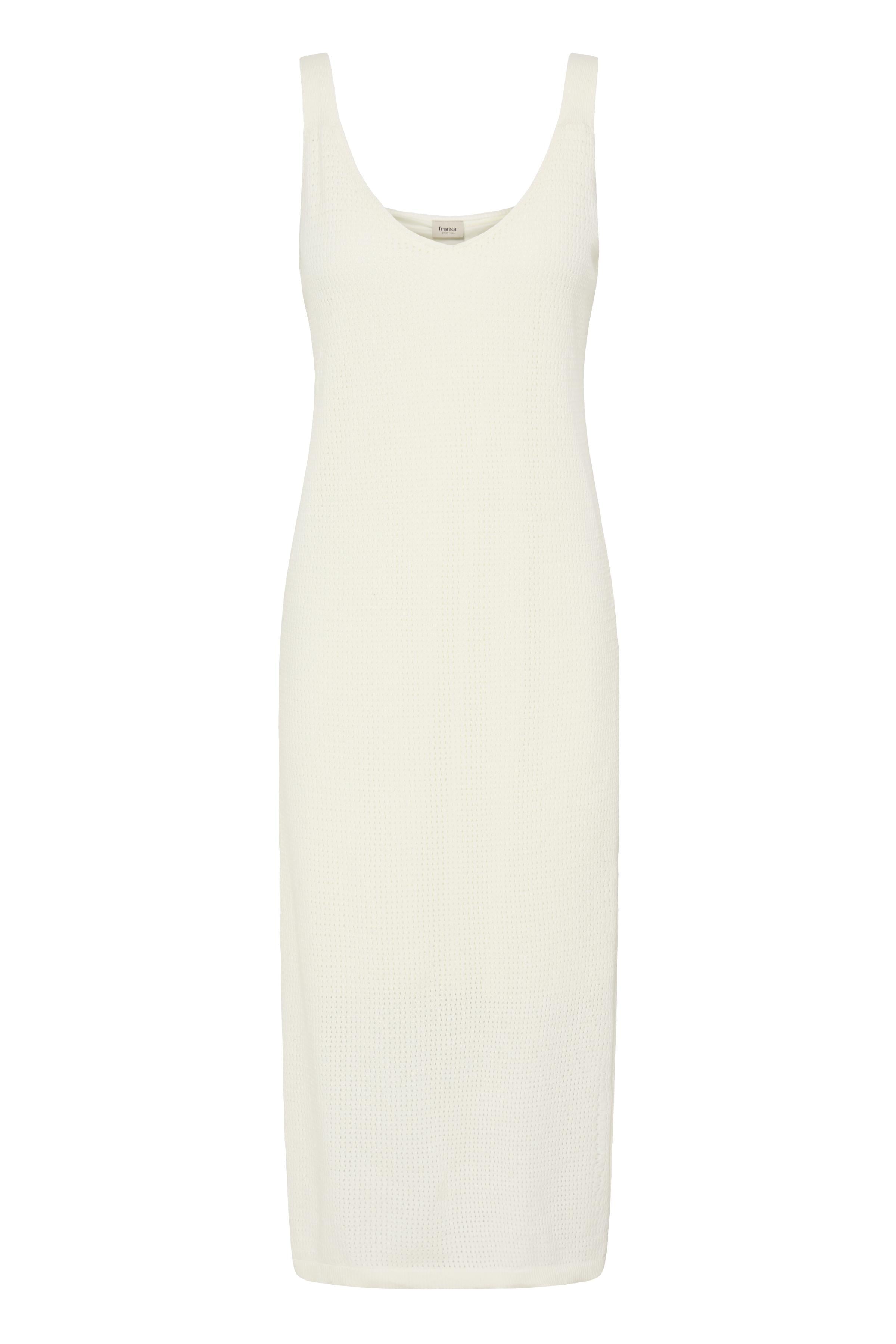 Fransa- Amina Dress in Whisper White