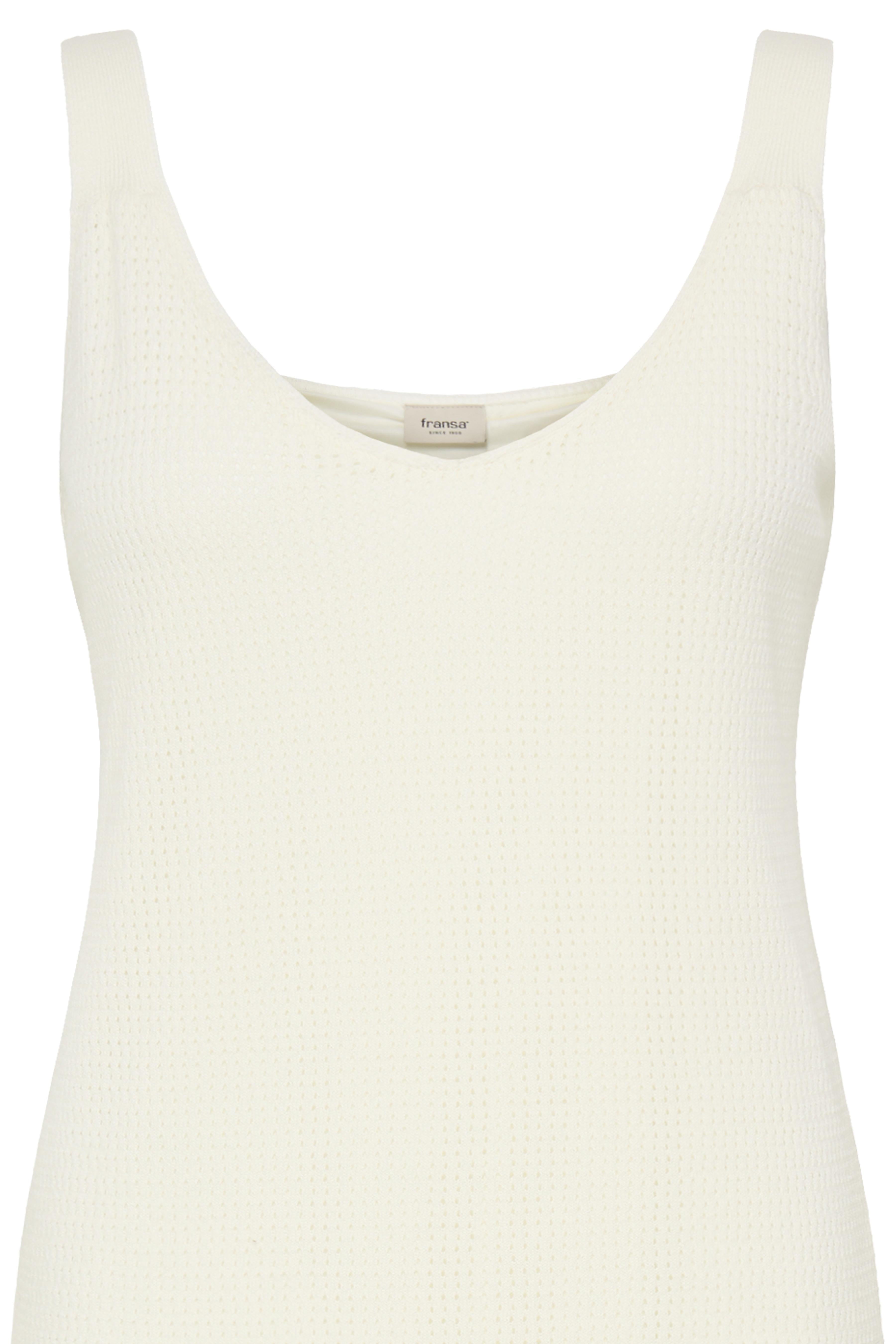 Fransa- Amina Dress in Whisper White