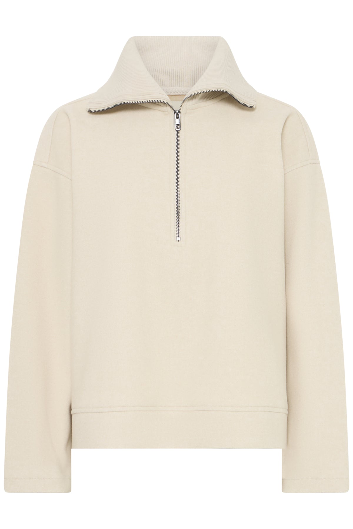 Fransa- Joa Pullover Jacket in Oatmeal Melange