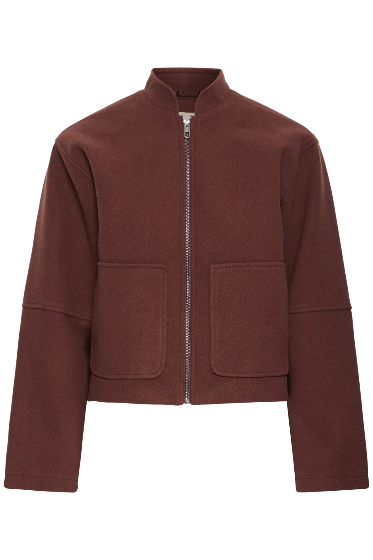 Fransa- Joa Zipper Jacket in Rum Raisin