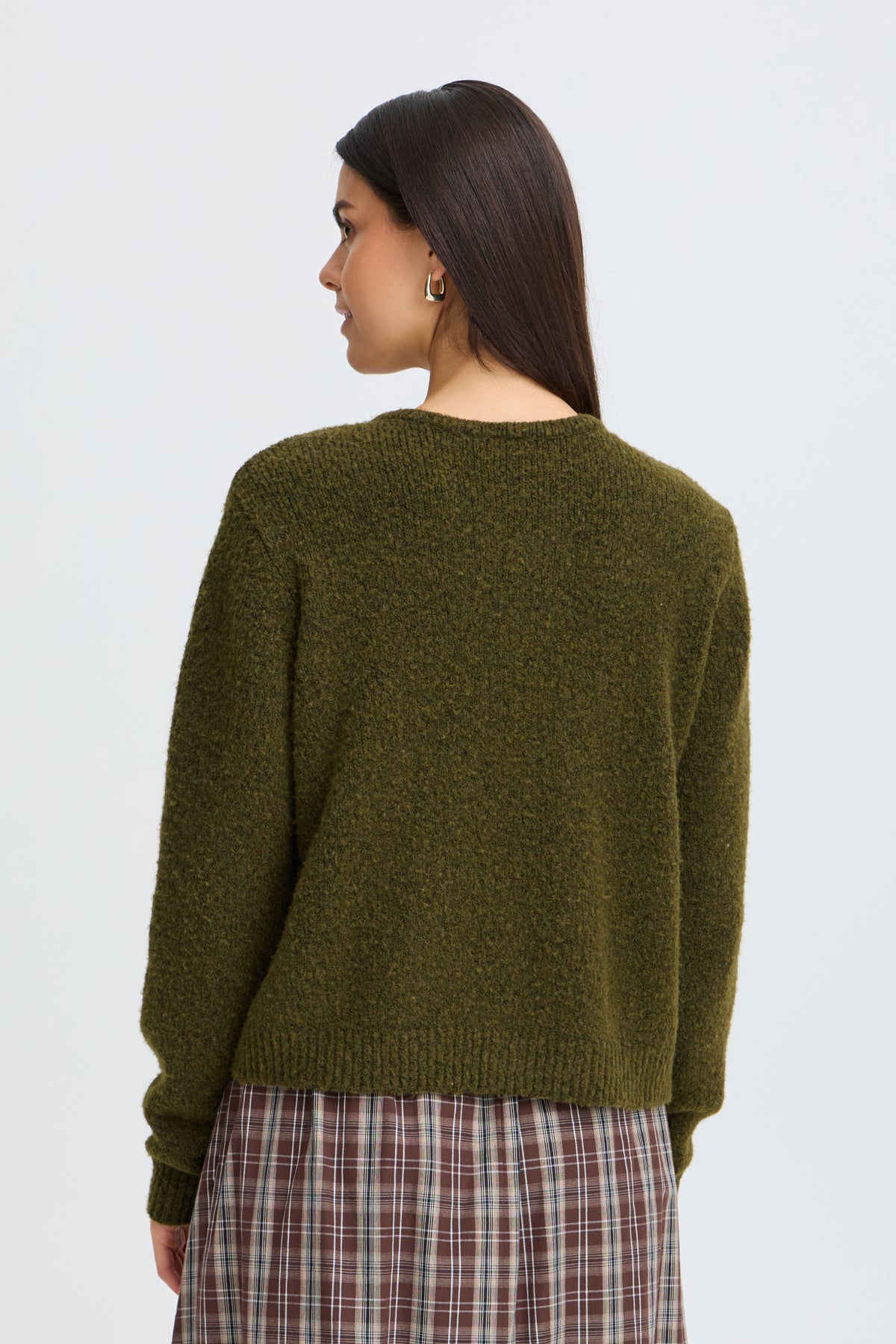 Fransa- Bela Cardigan in Fir Green Melange
