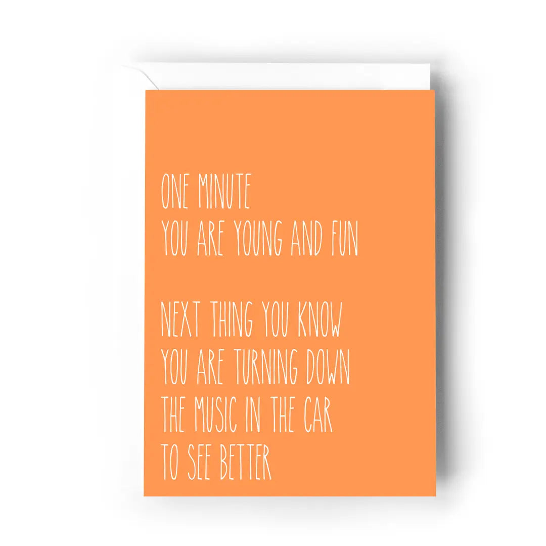 Creativien Studio- One Minute You...Turning Down the Music To See Better Card