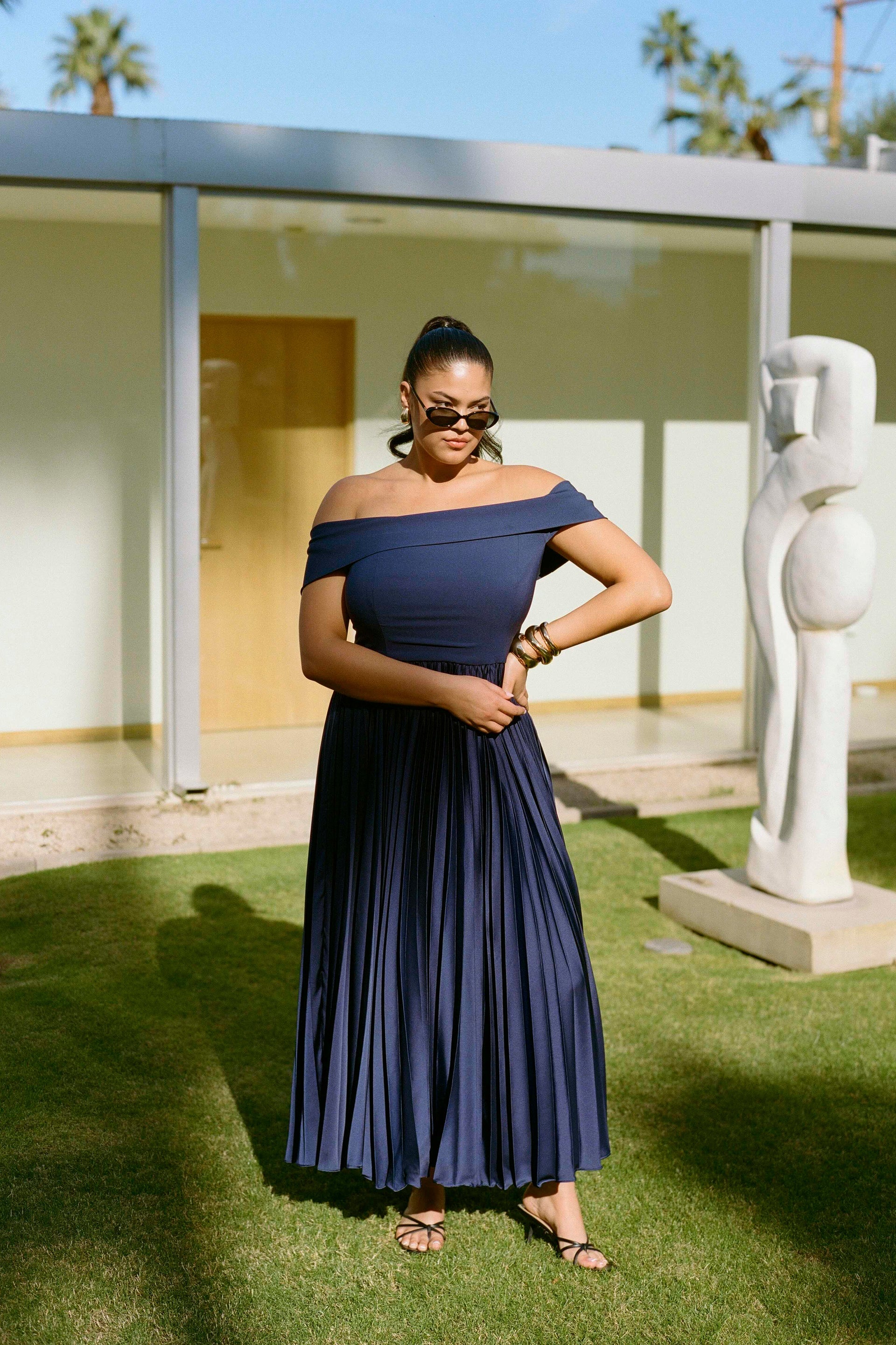 Hutch - Stockton Dress in Navy