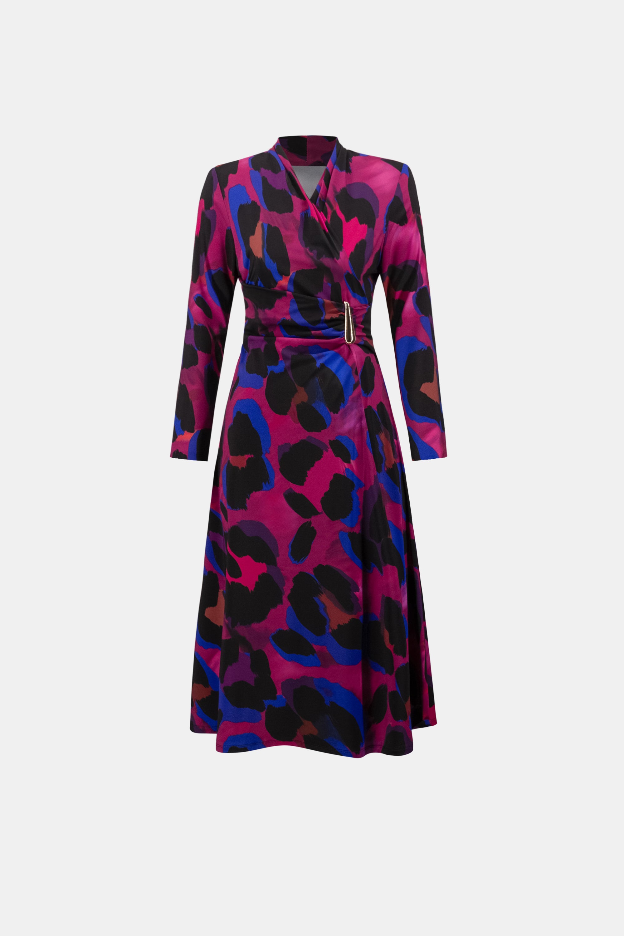 Joseph Ribkoff- Animal Print Flowy Wrap Dress