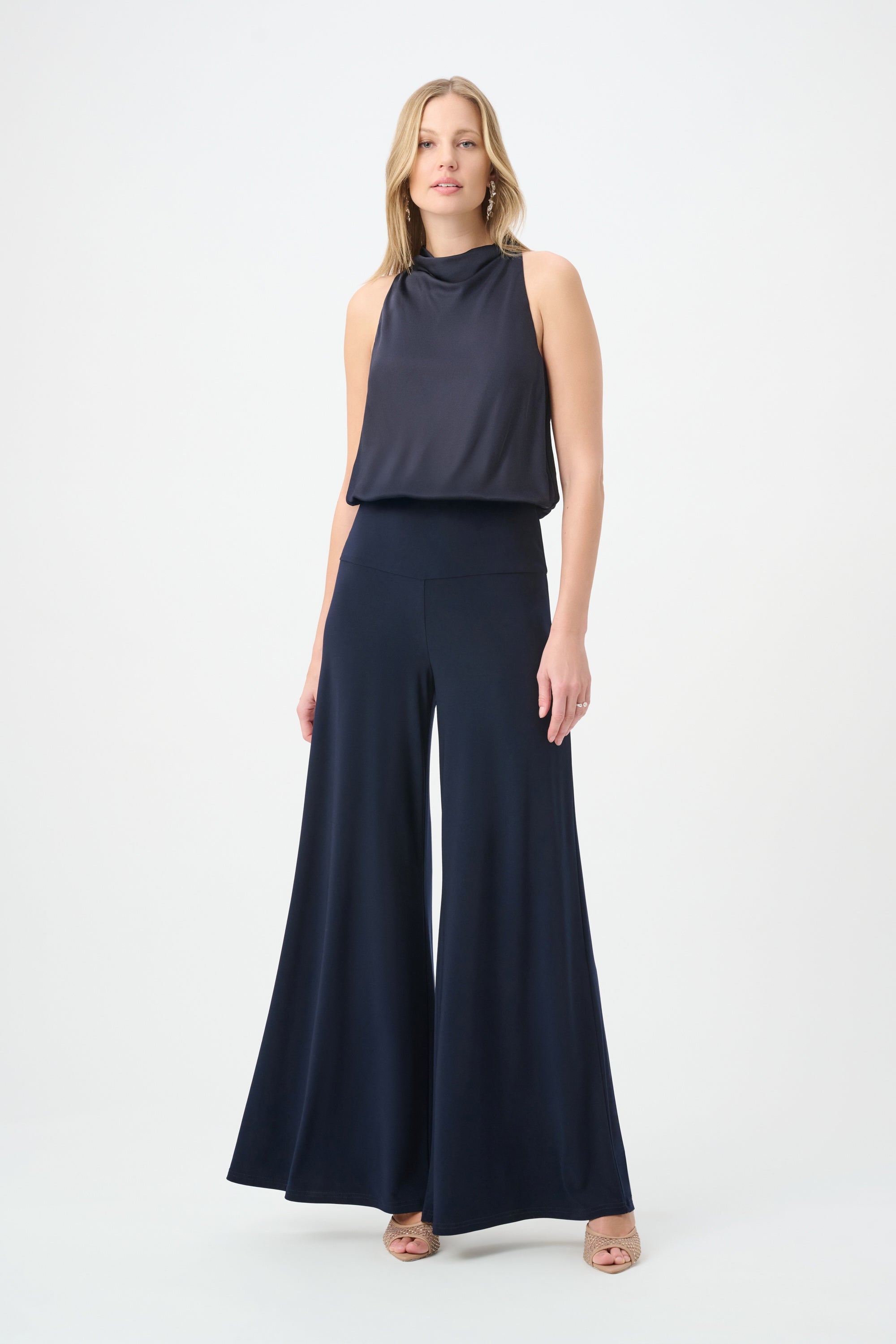 Joseph Ribkoff- Halter Neck Jumpsuit in Midnight blue