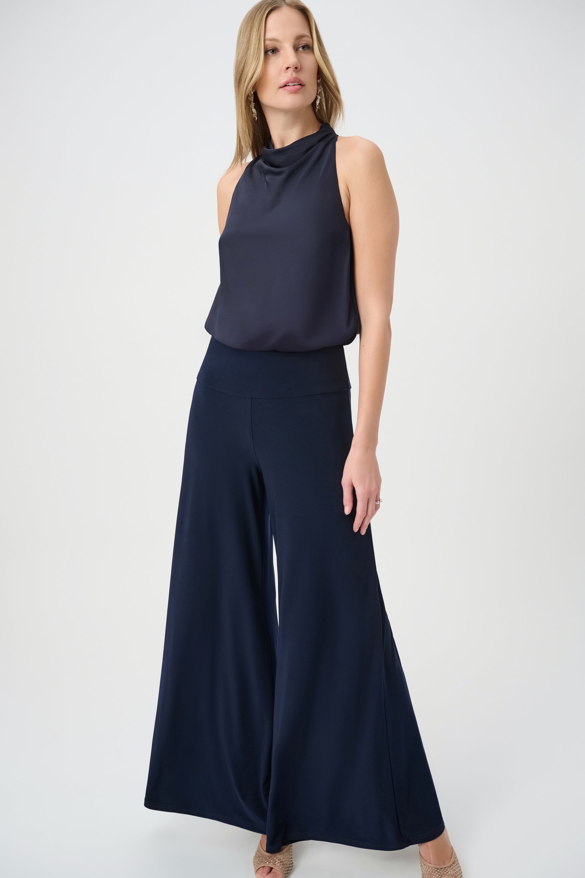 Joseph Ribkoff- Halter Neck Jumpsuit in Midnight blue