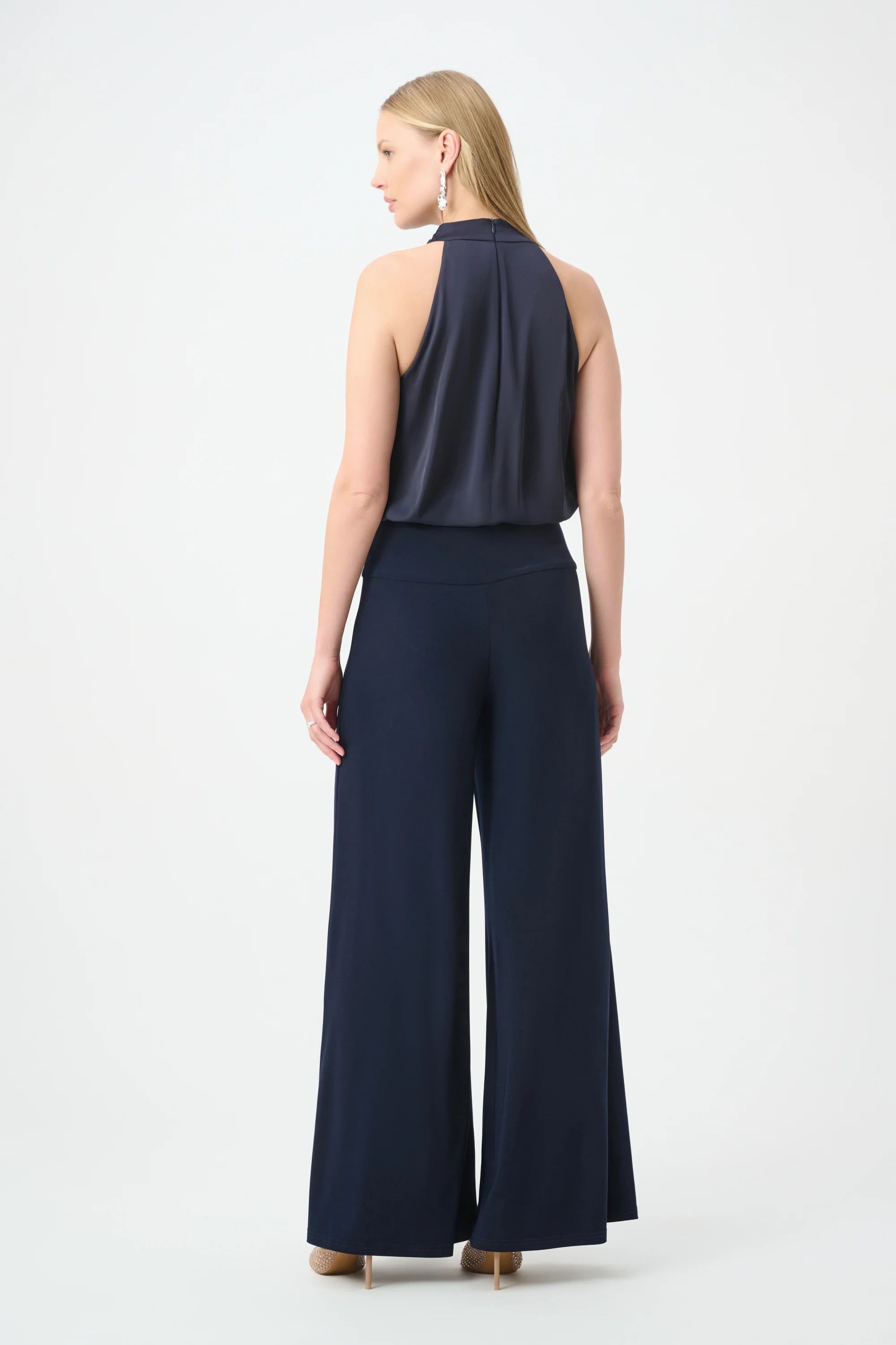 Joseph Ribkoff- Halter Neck Jumpsuit in Midnight blue